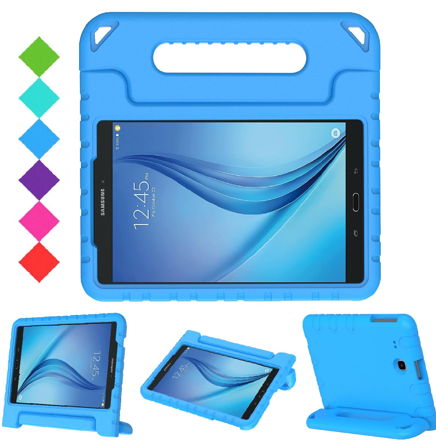 Bmouo Kids Case For Samsung Galaxy Tab E 9.6   Shockproof Light Weight Convertible Handle Stand Protection Case For Samsung Gala