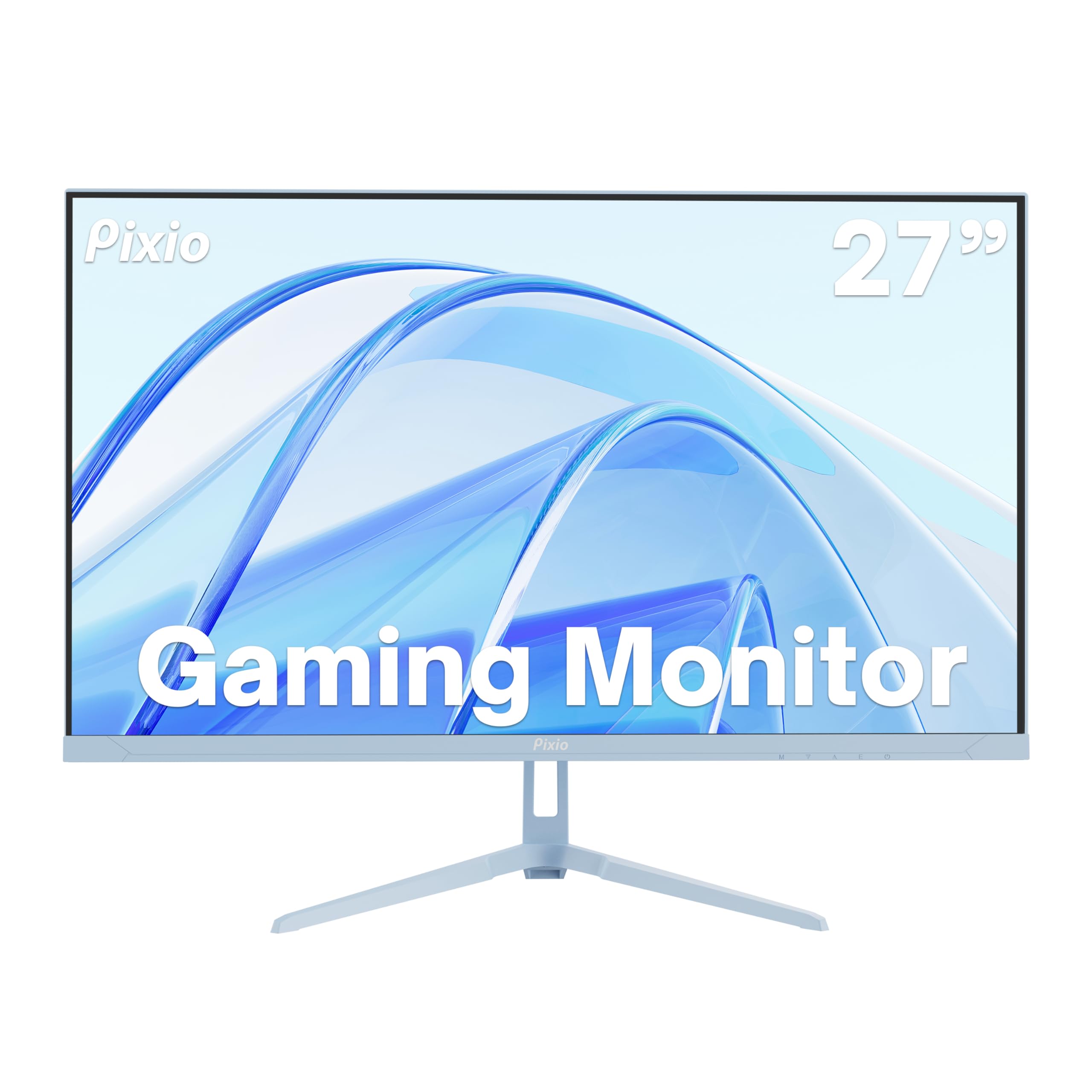 Pixio Px278 Wave Blue 27 Inch 180Hz Refresh Rate Fhd 1440P Resolution Fast Ips Panel 1Ms Gtg Response Time Blue Gaming Monitor W