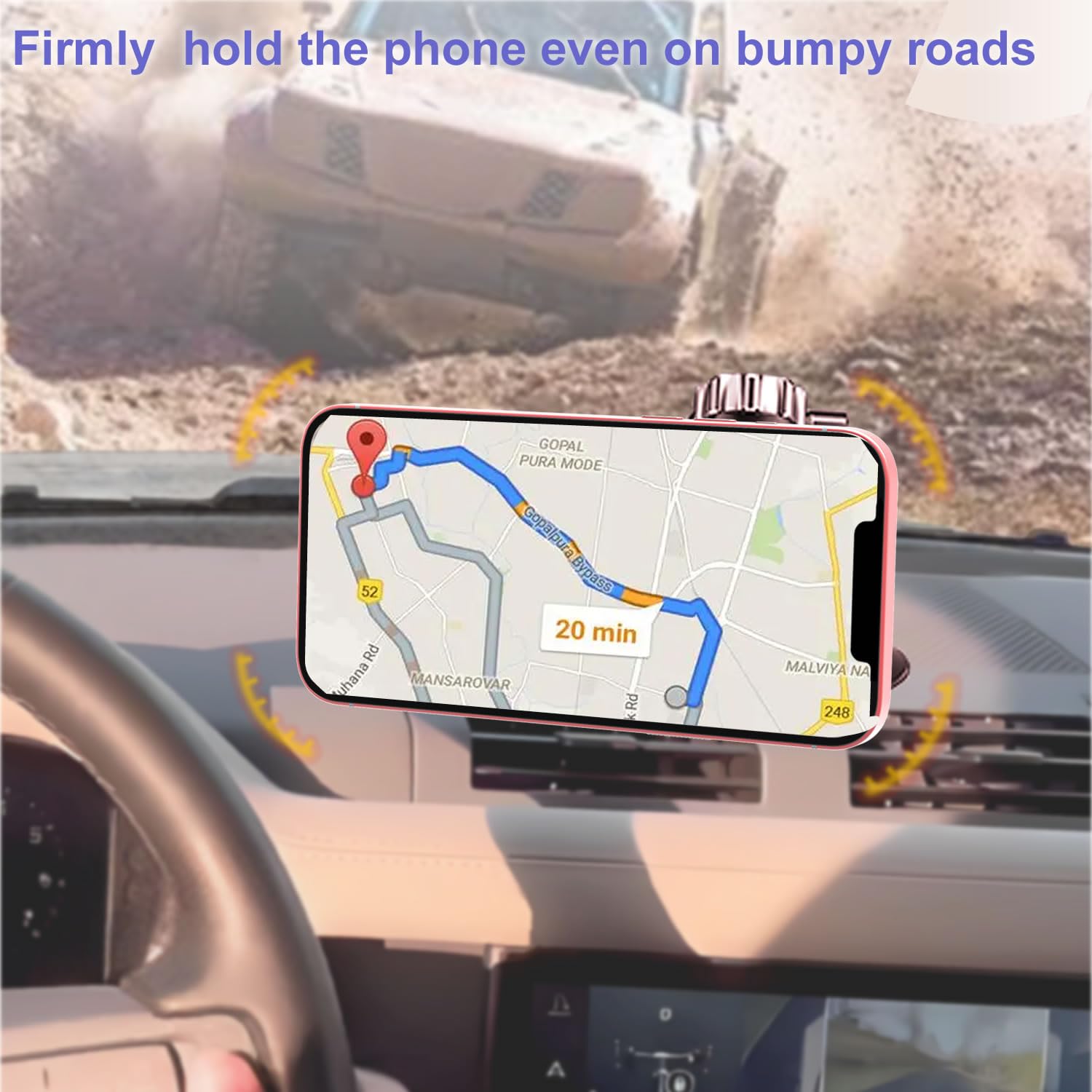 Oceanlove For Magsafe Phone Holder Tuck Pickup Car Windshield Dashboard Mount,Heavy Duty Long Arm Suction Cup, Accessories For W