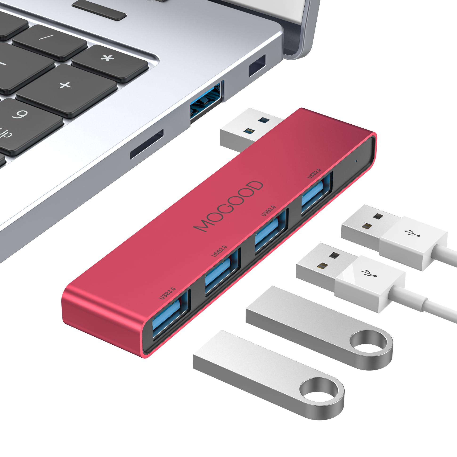Usb Splitter For Laptop Mogood Usb Splitter Usb Hub 3.1 Usb Hub For Laptop Multiport Adapter For Laptop Usb Port Expander Usb Data Hub Splitter For Laptop,Pc,Macbook,Mac Pro,Mac Mini,Imac,Surface Pro