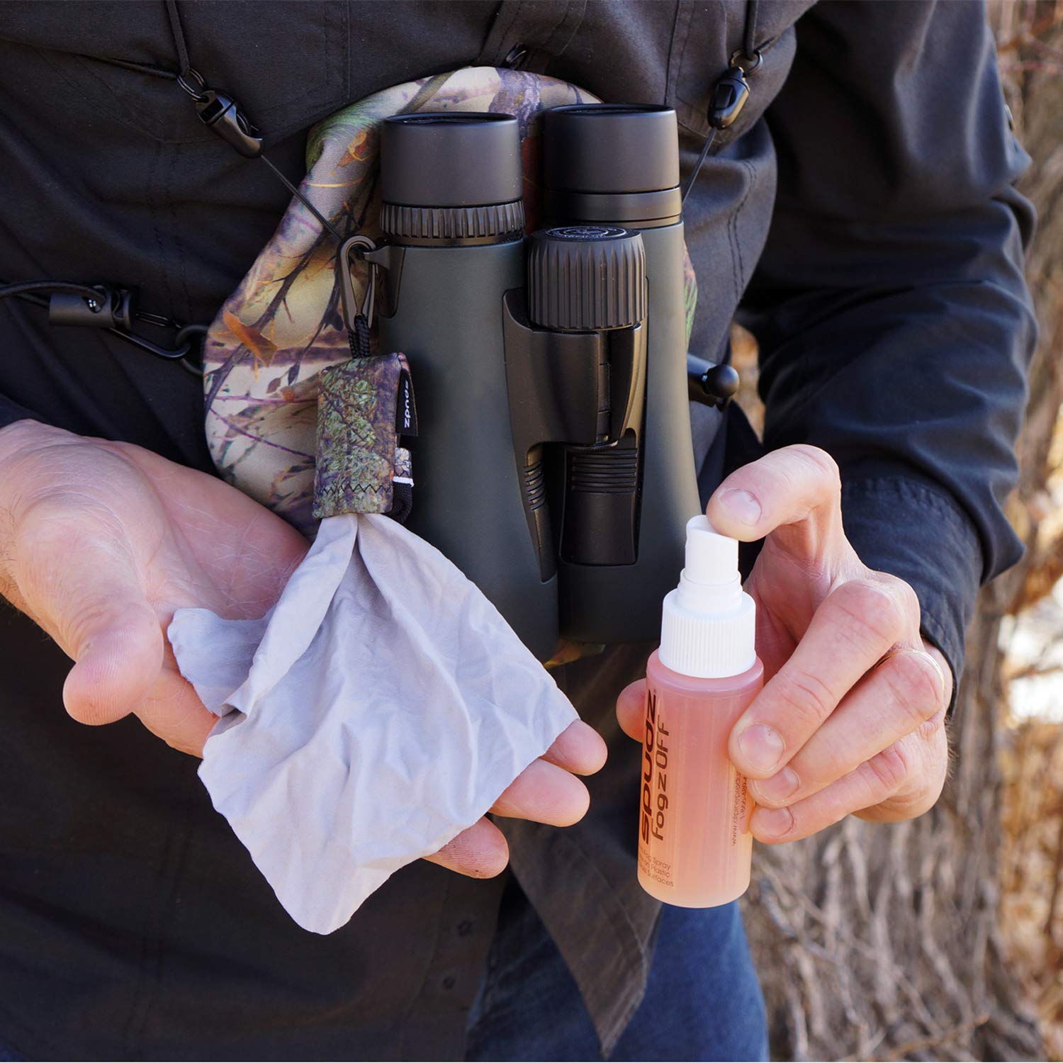 Spudz | Screen Cleaner And Lens Cleaner | Safe On: Optics, Glasses, Binoculars, Scopes, Etc. For Smudges, Oil & Grime | 2 Oz. Fo