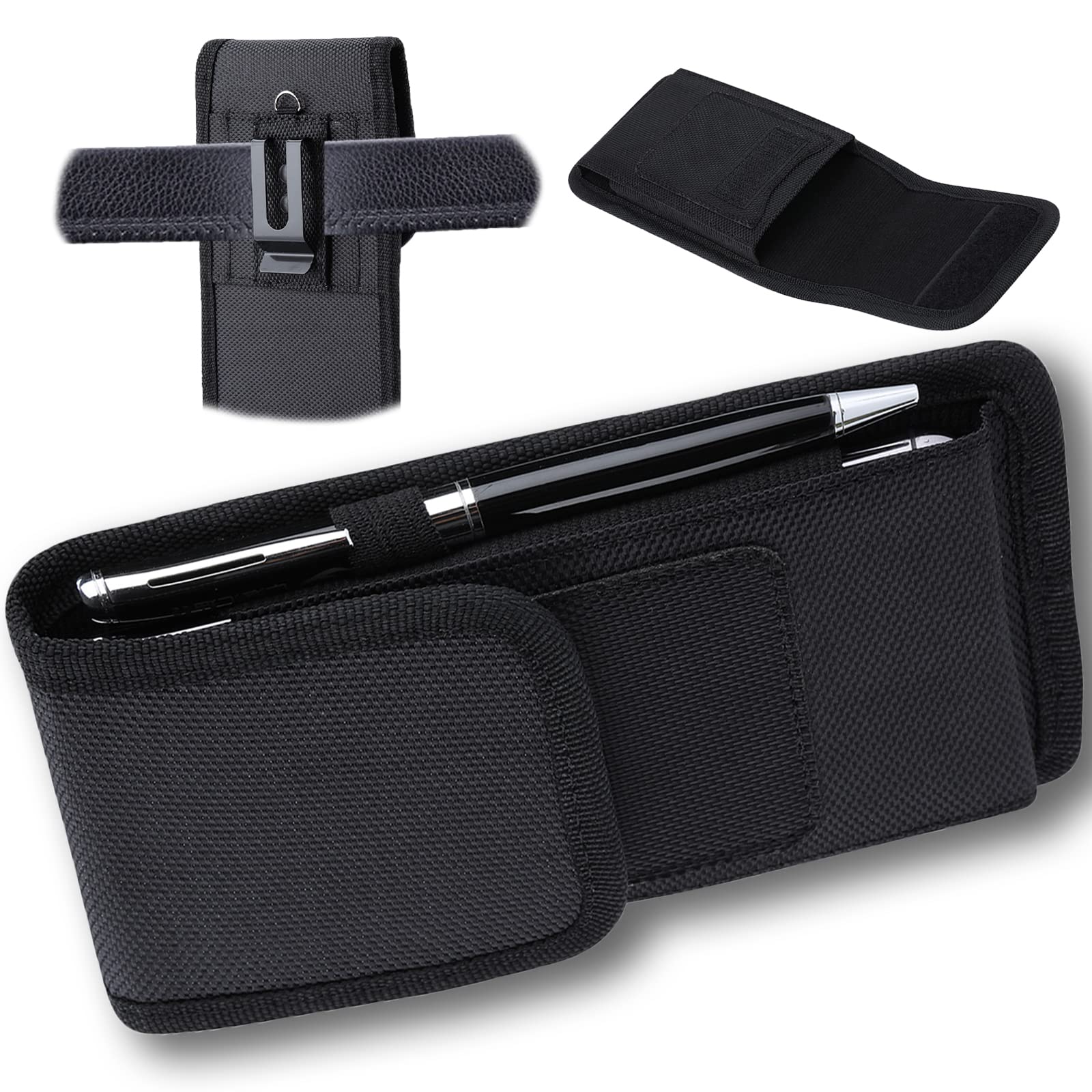 Miimall Compatible for Samsung Z Fold 7 6 5 4 3 2 Holster Phone Pouch, Wear-Resist Nylon Belt Clip Case Waist Holster Pouch for 