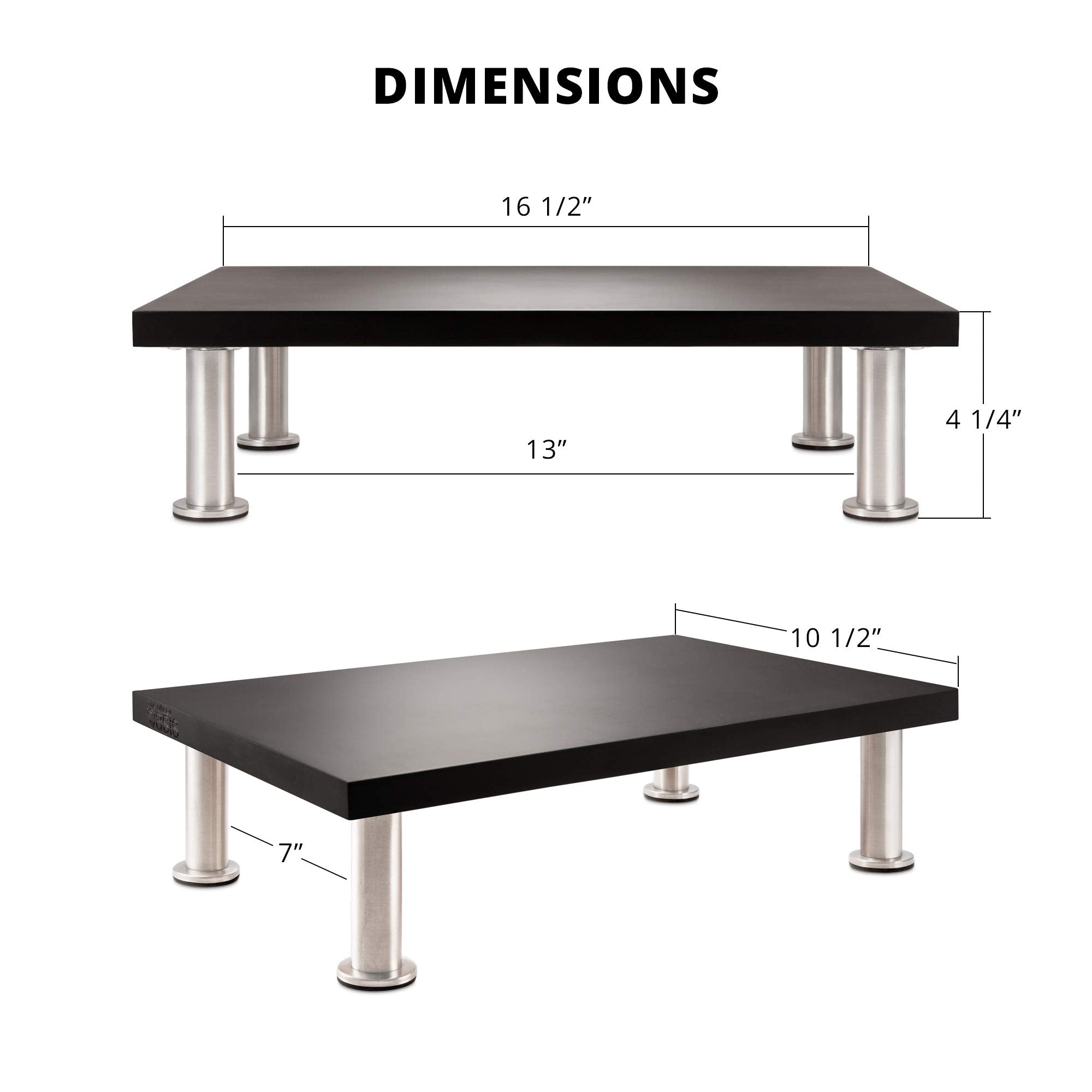 The Original Bamboo Monitor Stand (As Seen On Pbs)   Monitor Riser For Computer Screen Or Laptop   Desk Shelf Adds Storage Space