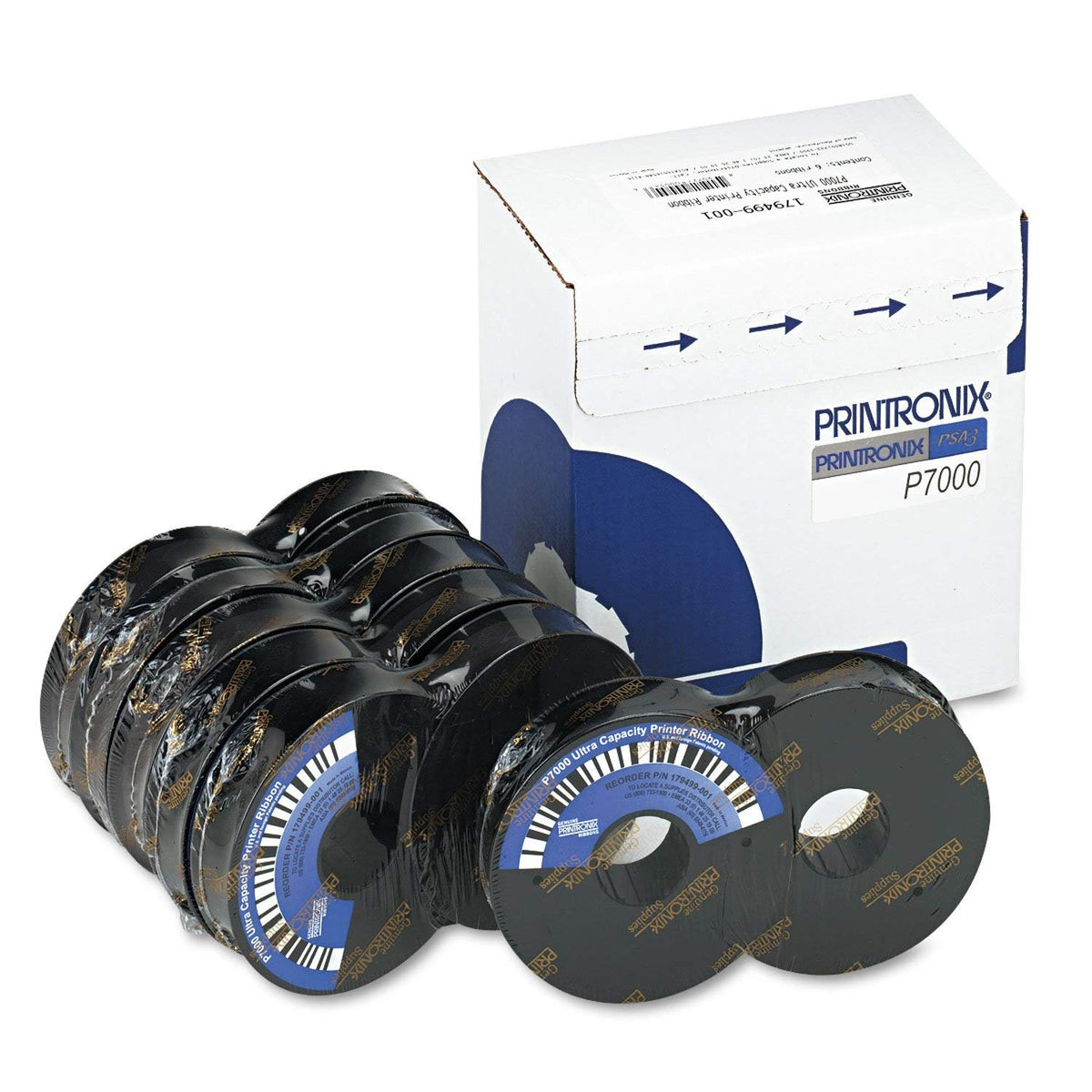 Printronix 107675 001 Extended Life Text Ribbon Spool 30M Char, Box Of 6