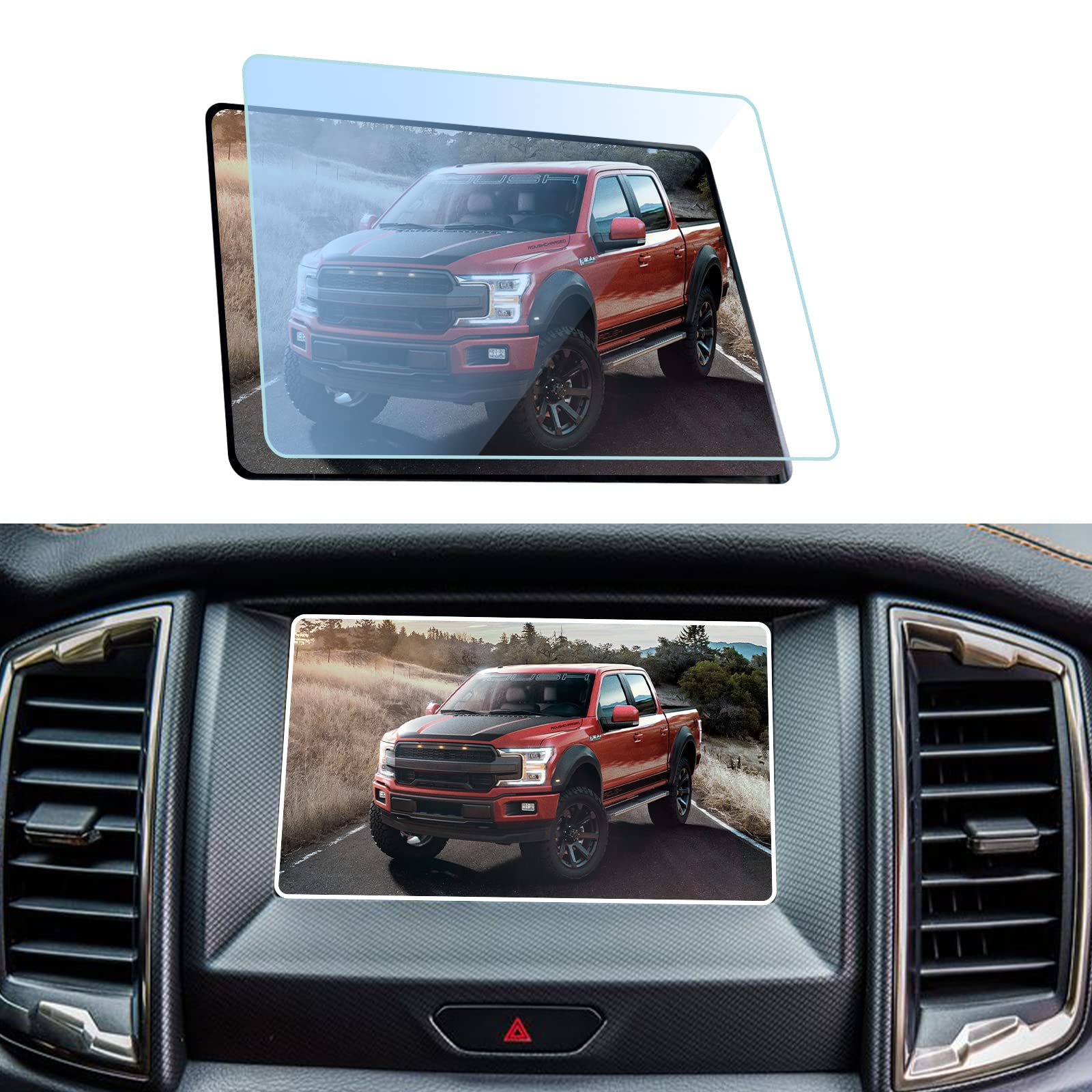 Gfjnfg For 2015 2024 Ford F150 F250 F350 F450 F550 Screen Protector 8 Inch, For Ford F 150 F 250 F 350F 450 F 550 8'' Radio Disp