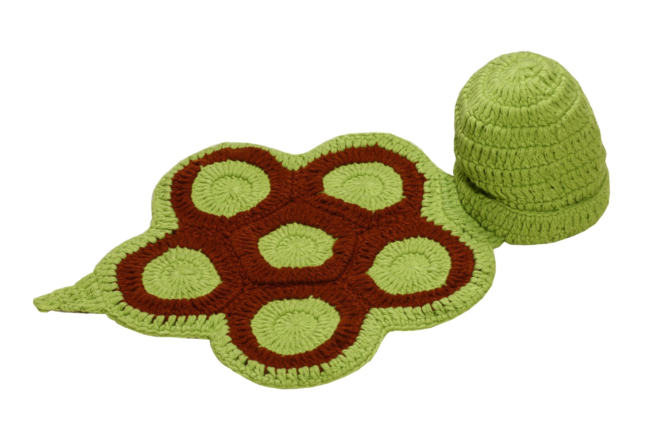Matissa, Baby Photography Prop (Turtle) Newborn Baby Girl Boy Crochet Knit Costume Photo Photography Prop Hats Outfits Multi