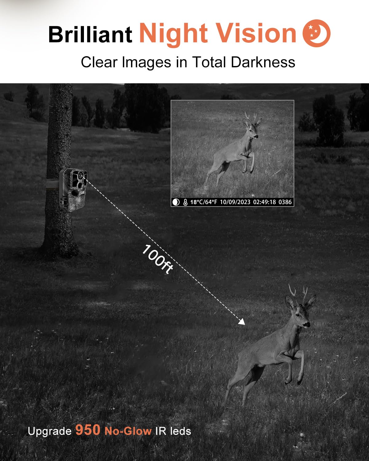 Kjk Trail Camera Wifi 8K 84Mp With 64Gb Memory Card, Game Camera With Night Vision, 0.05S Trigger Motion Activated, Ip67 Waterpr