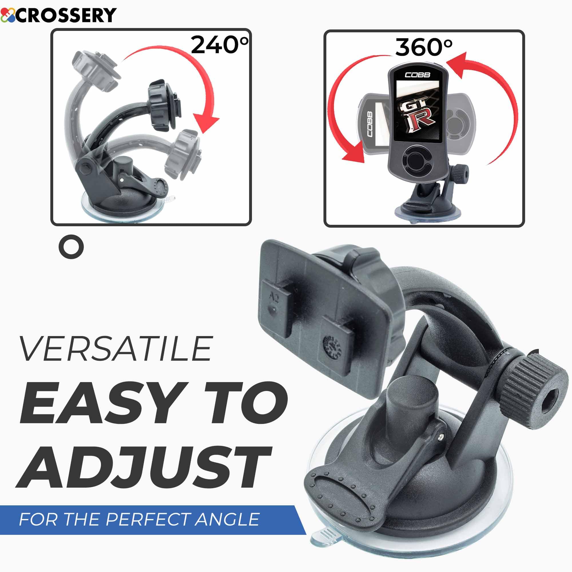 Crossery Cobb Accessport V3 Mount Sct X4 Mount Suction Cup Windshield Mount Monitor For Wrx Edge Cts3 Monitor Edge Cts2 Sct X3 Ford Edge Evolution Cobb Accessport Mount Edge Insight Cts 2 9817