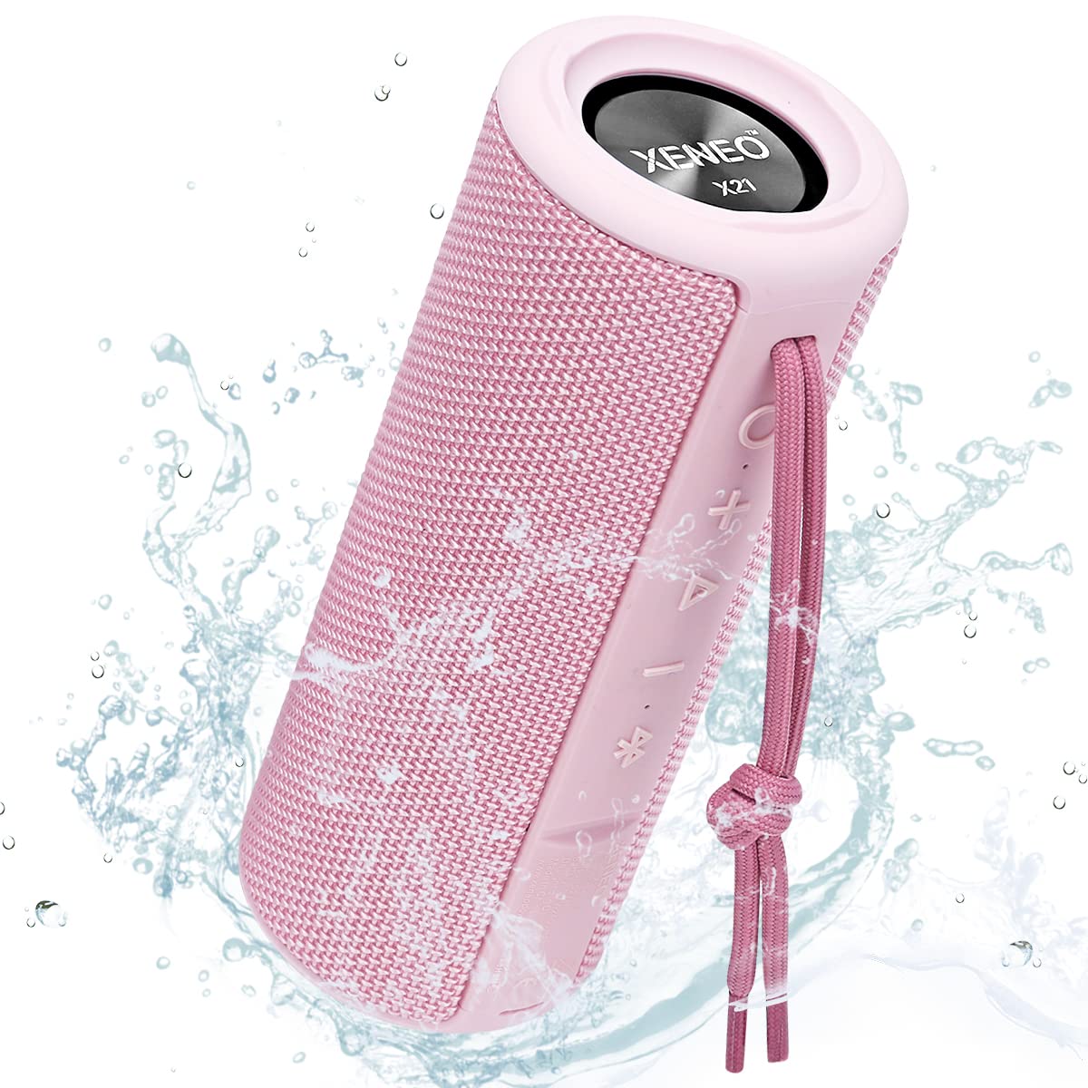 Xeneo X21 Portable Bluetooth Outdoor Speaker For Girls Wireless Bluetooth Speaker Waterproof With Fm Radio, Micro Sd Card Slot, 