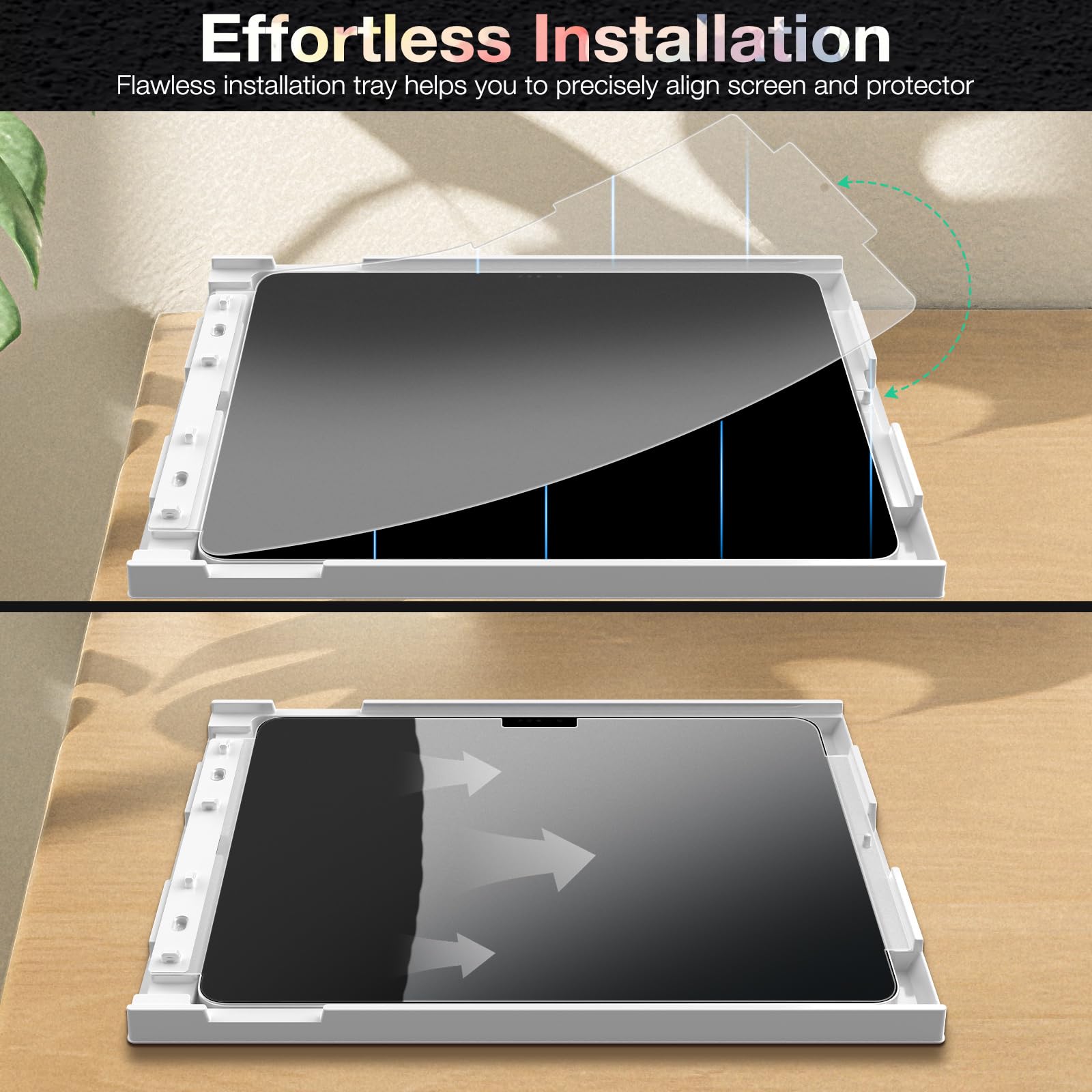 Szjcltd [2 Pack] Paper Screen Protector For Ipad Pro 13 Inch 2024 + [2 Pack] Replacement Tips For Apple Pencil, Anti Glare Matte