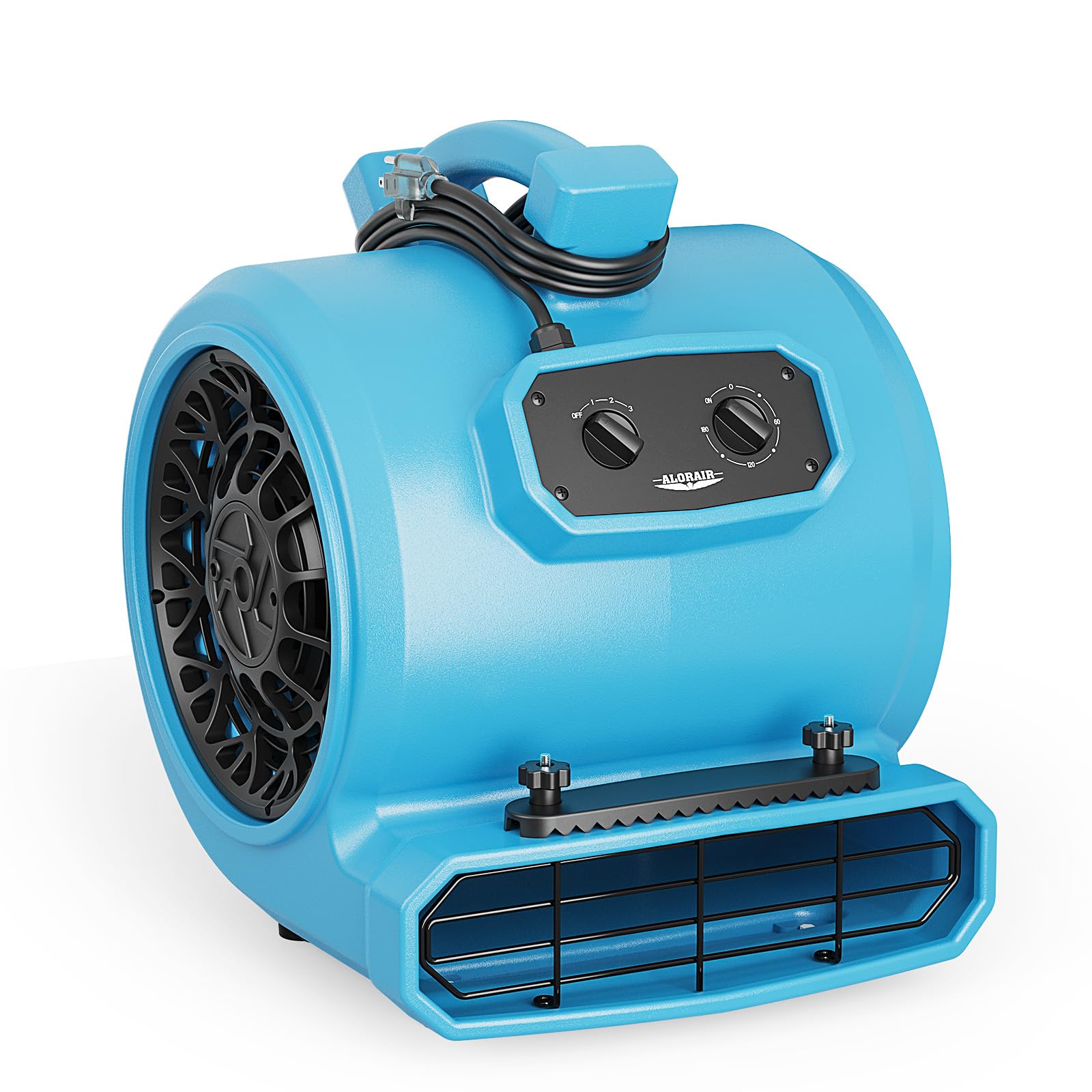 ALORAIR 4000 CFM Air Mover Blower Fan for Industrial, Floor Drying Fan, Carpet Dryer - Timer, Carpet Buckles, Stackable, 20 ft P