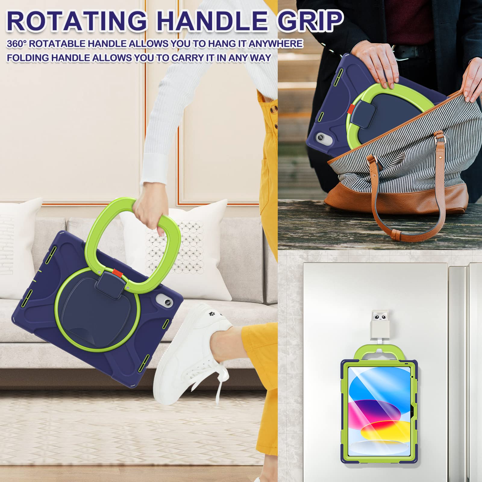 Batyue Case For Ipad 10Th Generation, Shockproof Protection Cover For 2022 10.9 Inch Ipad (10Th Generation) With Screen Protecto