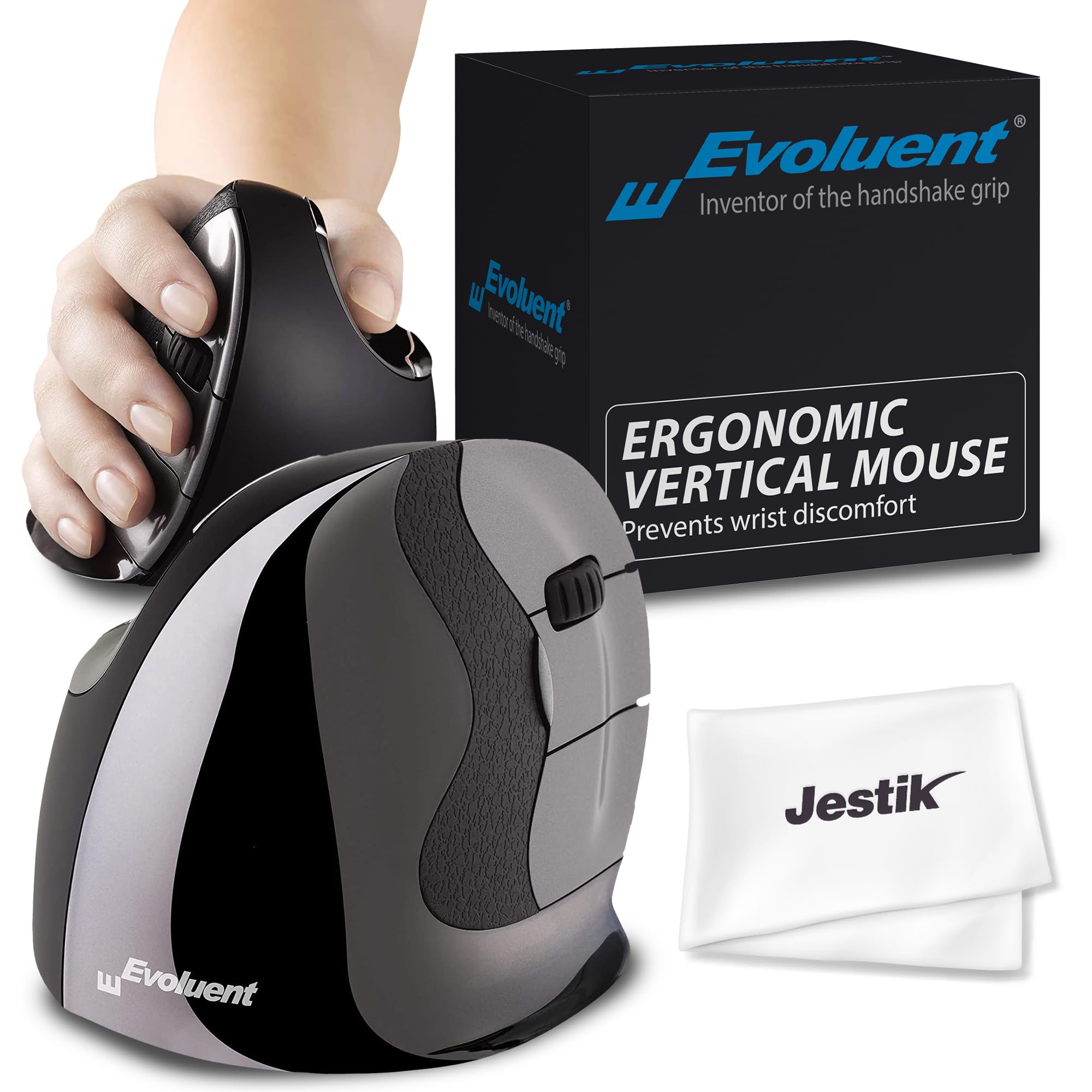 Evoluent Mouse Vmds   Verticalmouse D, Right Hand Ergonomic Design, Evoluent Vertical Mouse D Small With Wired Usb Connection Fo