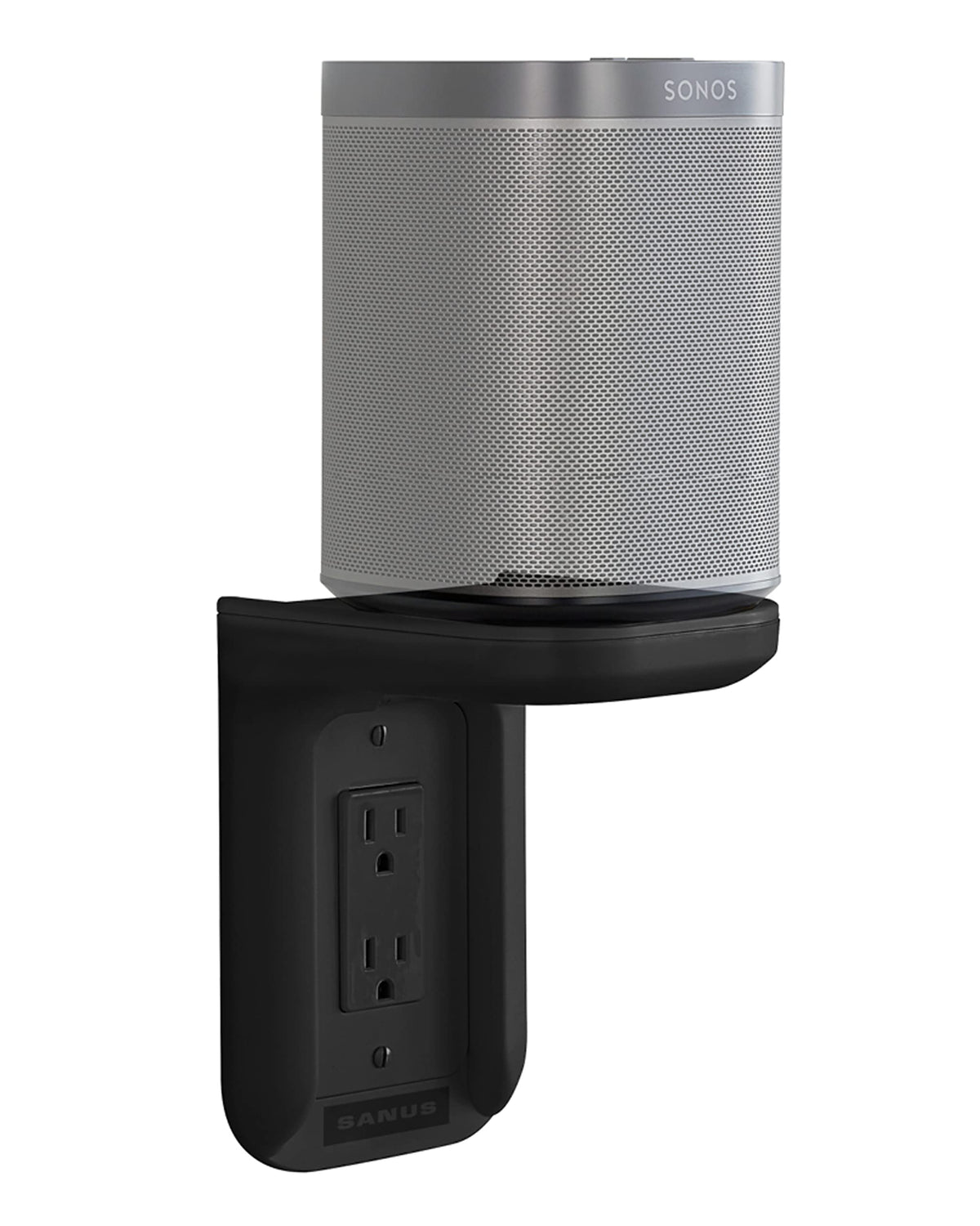 Sanus Outlet Shelf - Holds Any Device Up To 10Lbs & Installs In Seconds - Includes Standard & Decora Style Outlet Covers & Integ