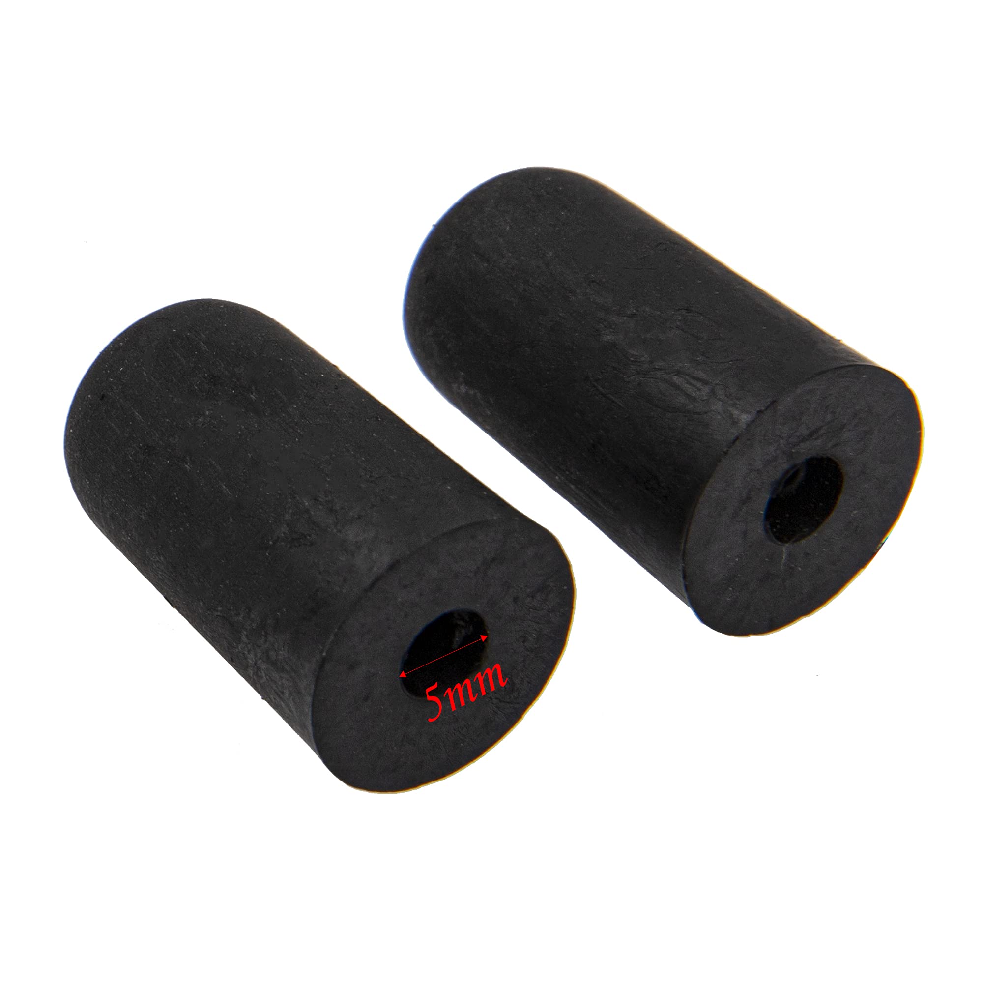 8Pcs Yootones Cello Endpin Rubber Tip Double Bass Endpin Rubber Tip Stopper Protector End Cap Compatible With Accessory Instrume