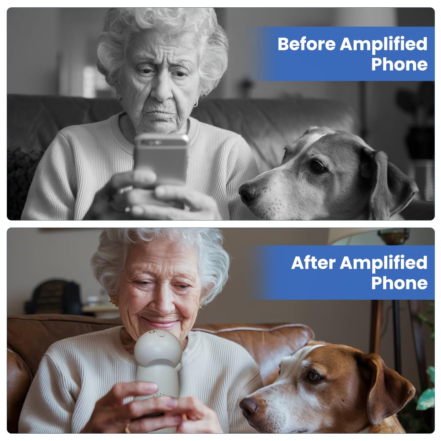 Clarity Xlc3.4+ Dect 6.0 Landline Amplified Cordless Phone, Extra Loud Ringer, Big Buttons Cordless Home Phone, Talking Caller I