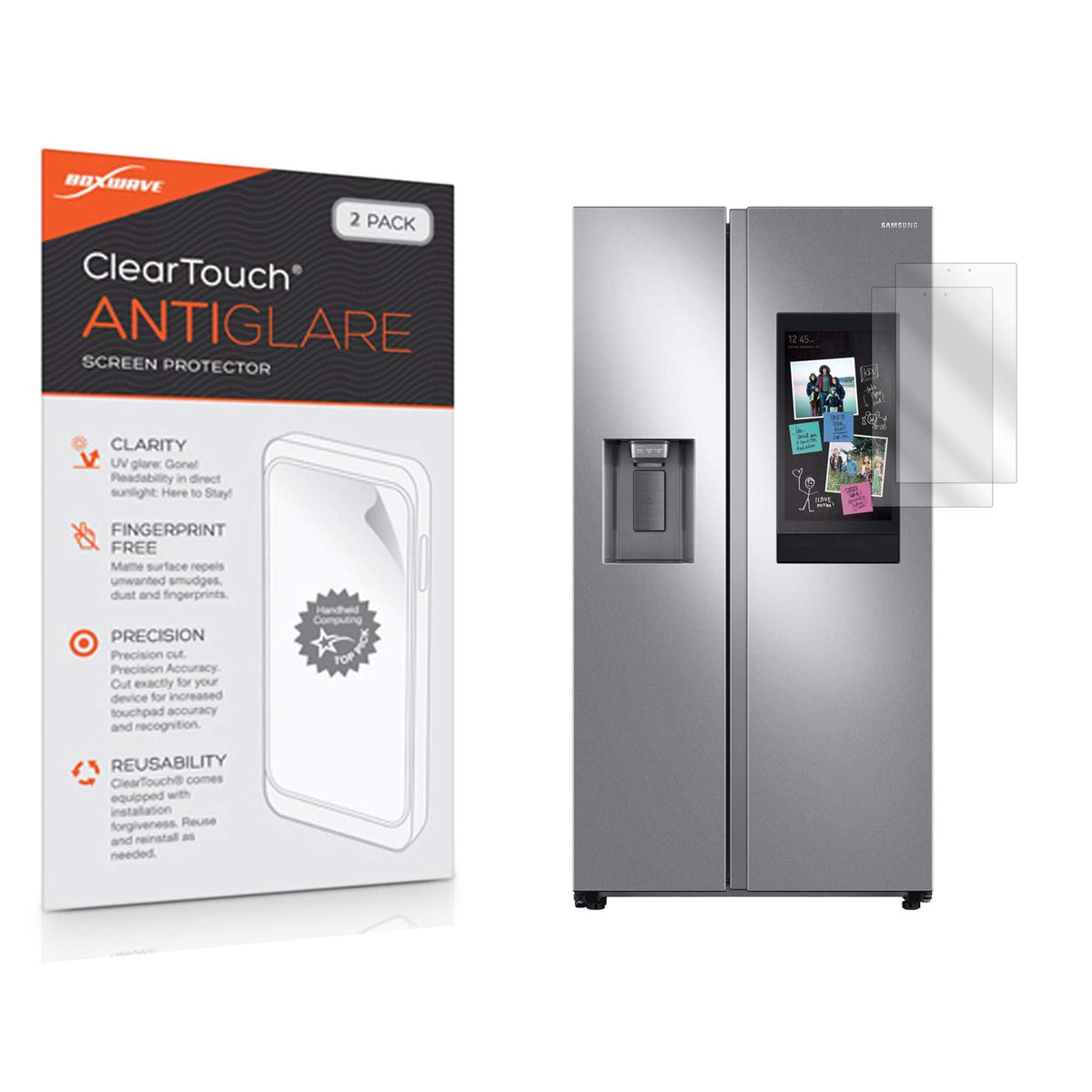 Boxwave Screen Protector Compatible With Samsung Family Hub Refrigerator With Generic (Non Akg) Speaker   Cleartouch Anti Glare