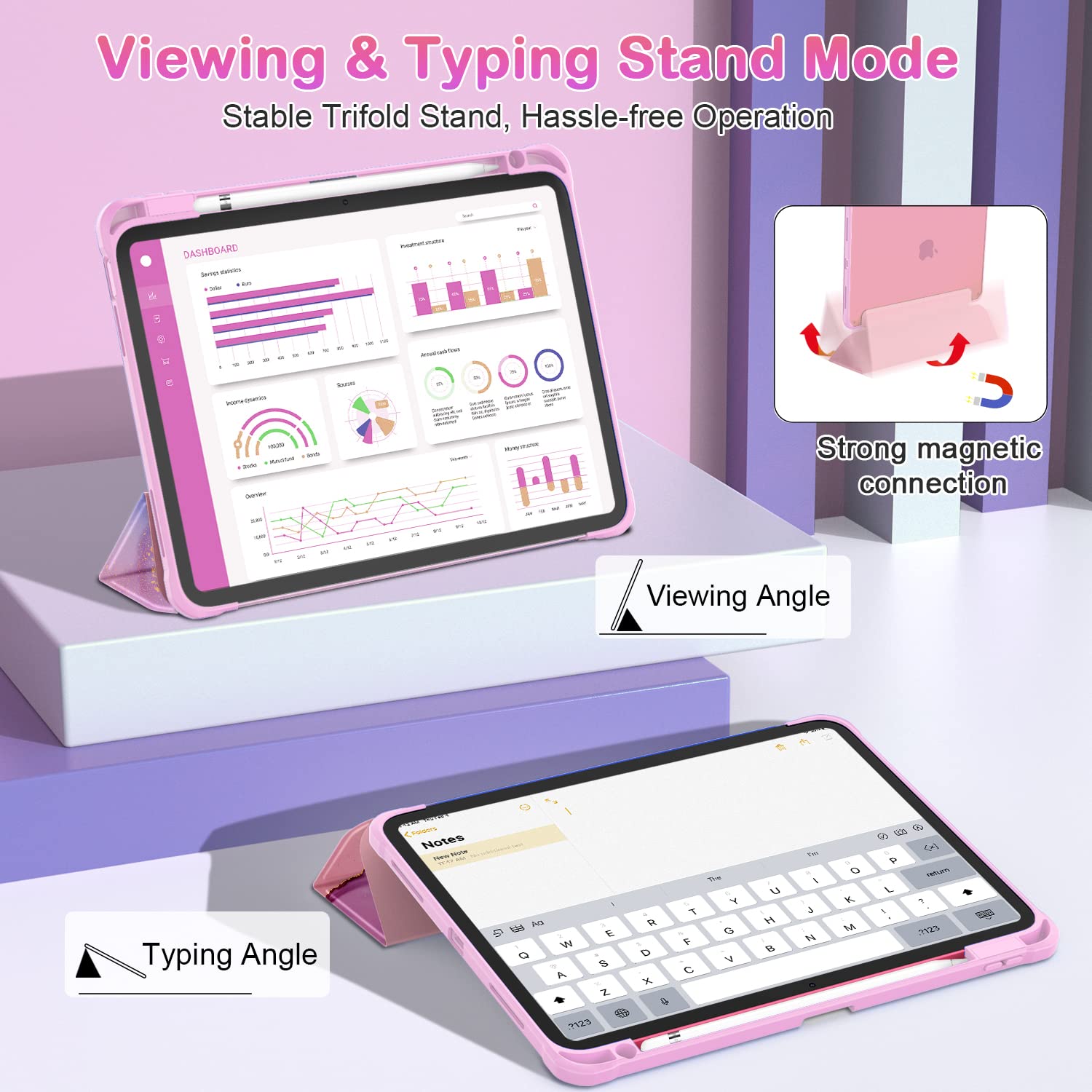 Okp For Ipad 10Th Generation Case 2022, Ipad 10.9 Inch Case With Trifold Stand, Auto Wake/Sleep, Ipad 10 Gen Protective Cover Wi