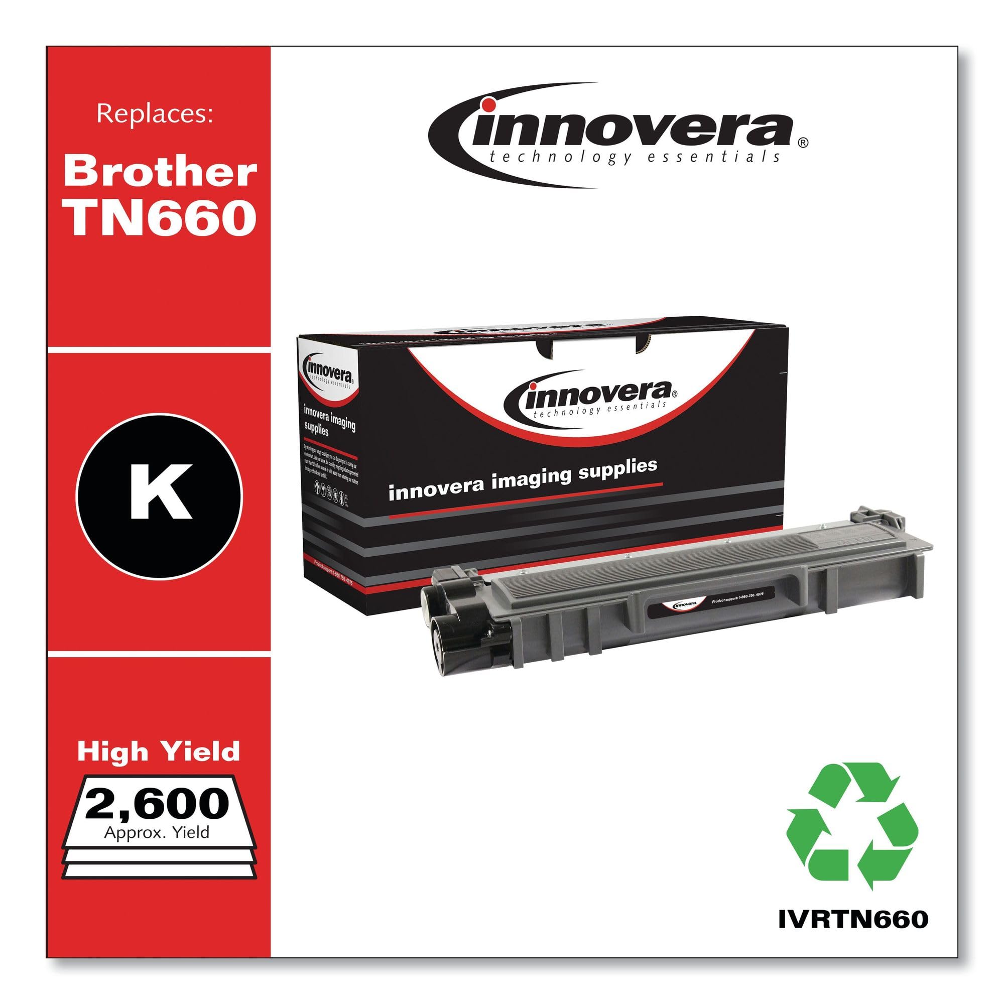 Innovera Ivrtn660 Remanufactured High Yield Toner   Black