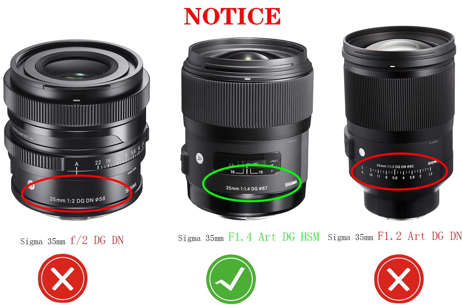 67Mm Lens Cap Cover Compatible For Sigma 35Mm F1.4(Not For 1.2) Dg Hsm | A (Art),Sigma 28 70Mm F2.8 Dg Dn,Huipuxiang [2 Pack]