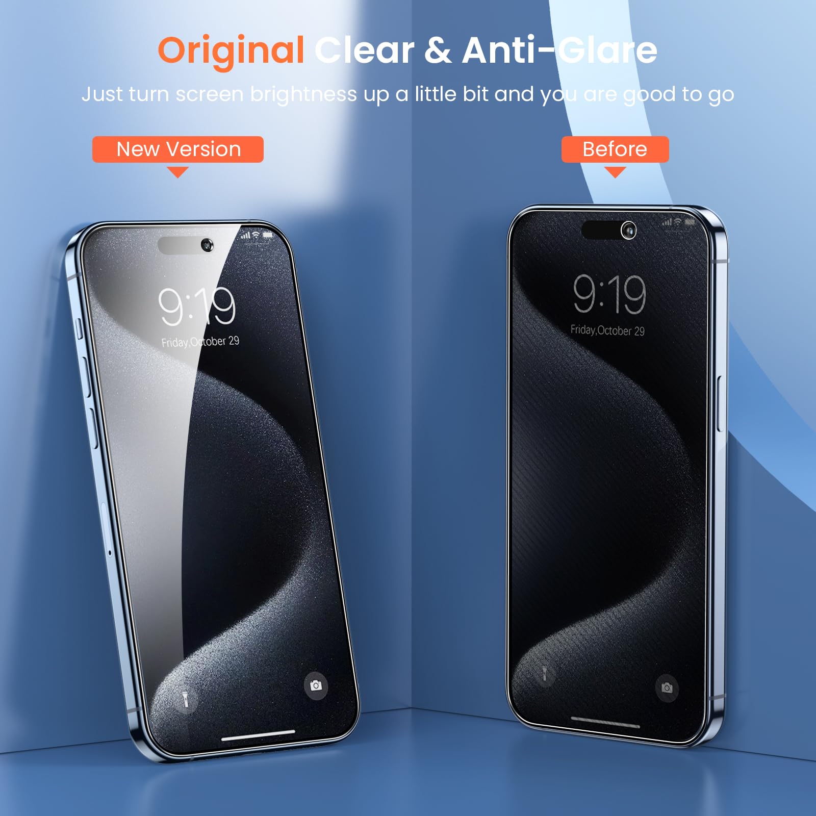 Fotbor Privacy Screen Protector & Camera Lens Protector For Iphone 15 Pro Max   Anti Spy Tempered Glass Kit With Easy Installati