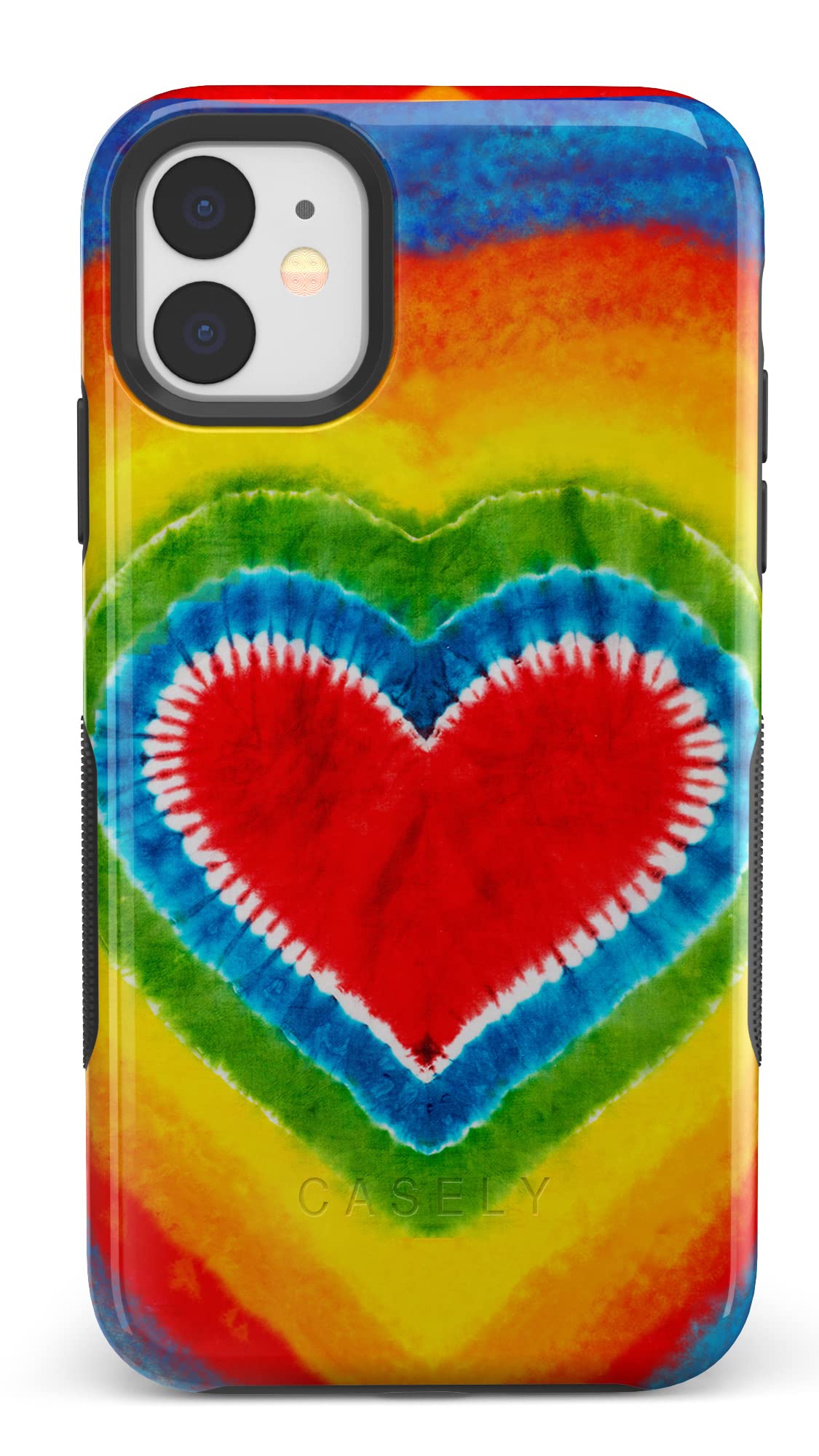 Casely Iphone 11 Case | I Heart Tie Dye Iphone Case