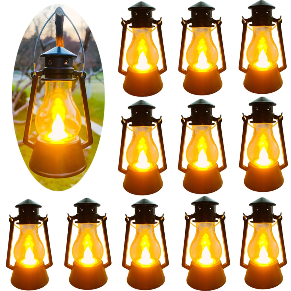 12 Pack Mini Lantern for Little Cowboy Centerpieces Tables Ideas Western Party Favor Decorations Wedding Decor Camping with 4inc