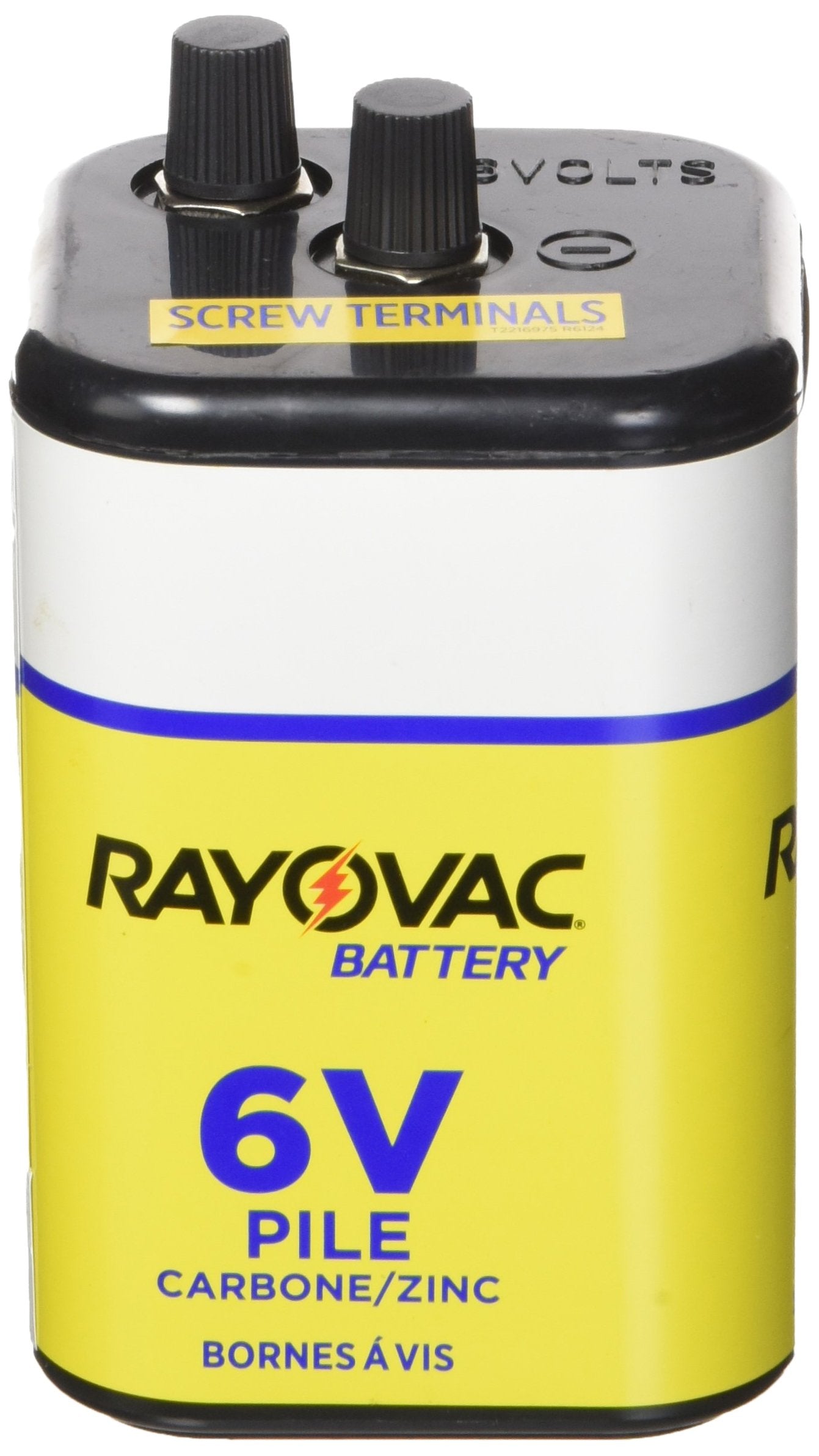 Rayovac Heavy Duty Lantern Battery, 6 Volt Screw Terminals, 945R4C
