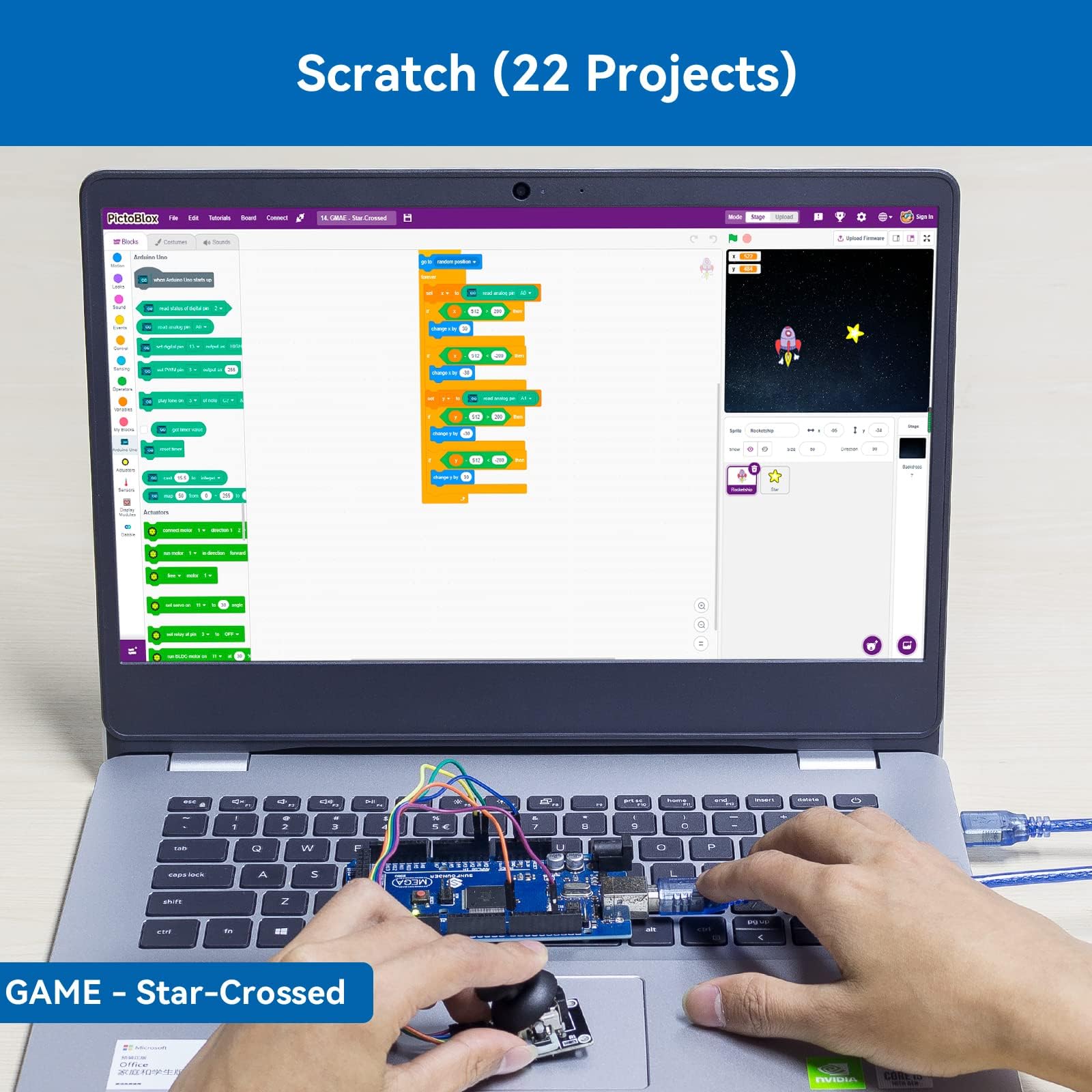 Sunfounder Project The Most Complete Electronics Starter Kit Compatible With Arduino Mega 2560 R3 Mega328 Nano, 73 Tutorials Inc