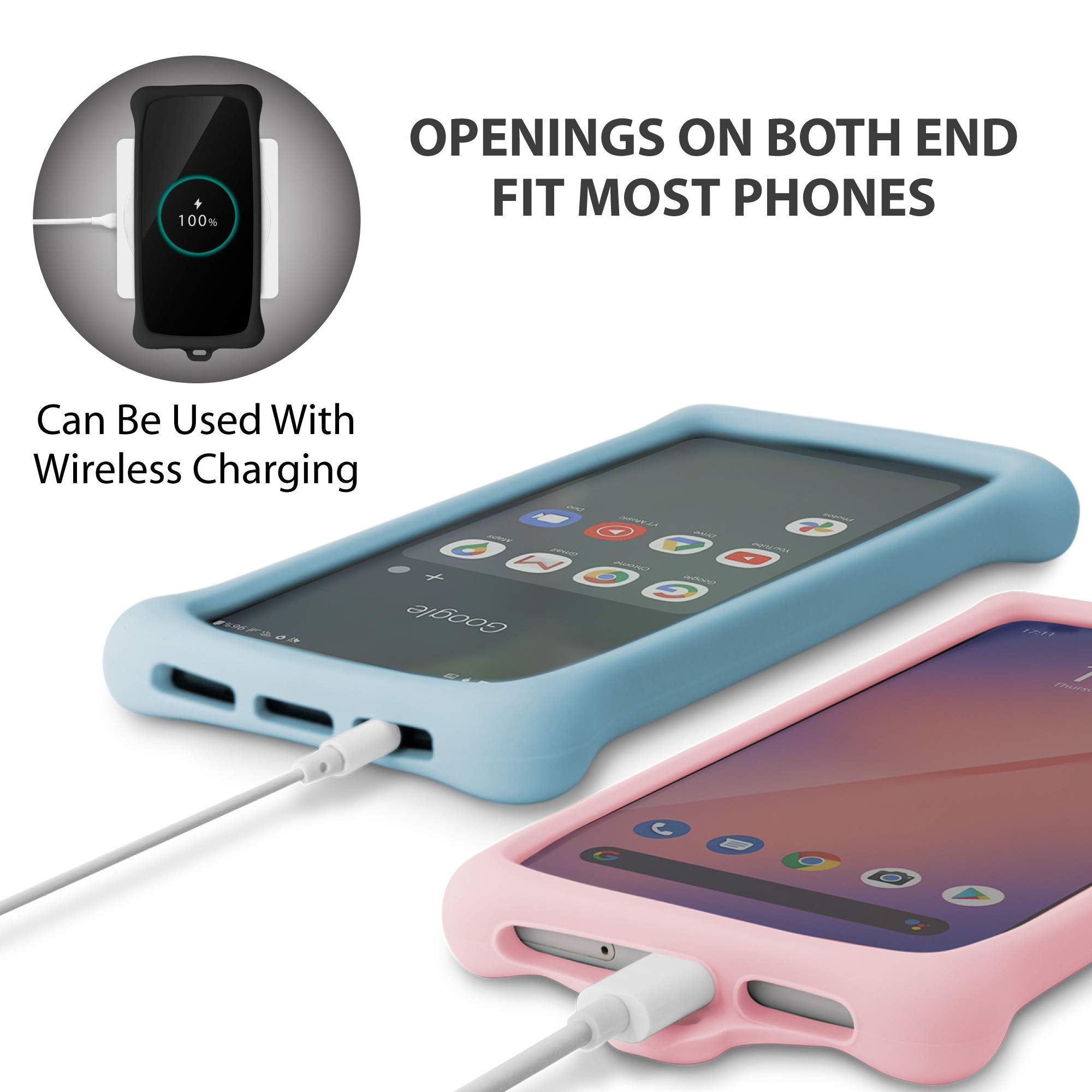 Bone Lanyard Phone Bubble Tie 2, Cell Phone Case With Shock-Absorbing Design, Adjustable Silicone Strap With Ring Grip, Universa