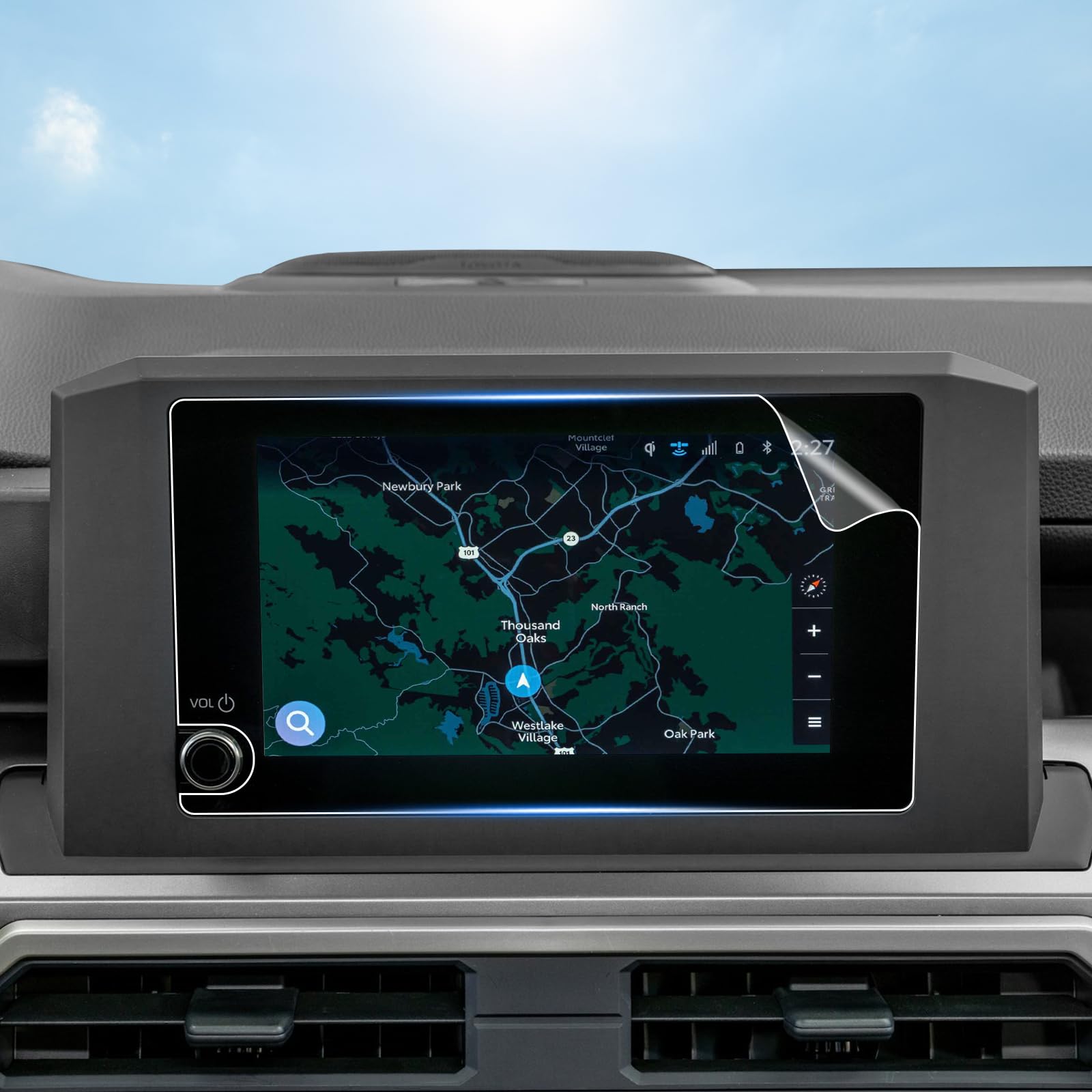 Shaohao For 2024 Toyota Tacoma Screen Protector Compatible With Toyota Tacoma Accessories 2024 Tacoma Sr/Sr5/Trd Prerunner/Trd Sport/Trd Off Road 8 In Audio Touchscreen Hd Clear Screen Protector 2Pcs