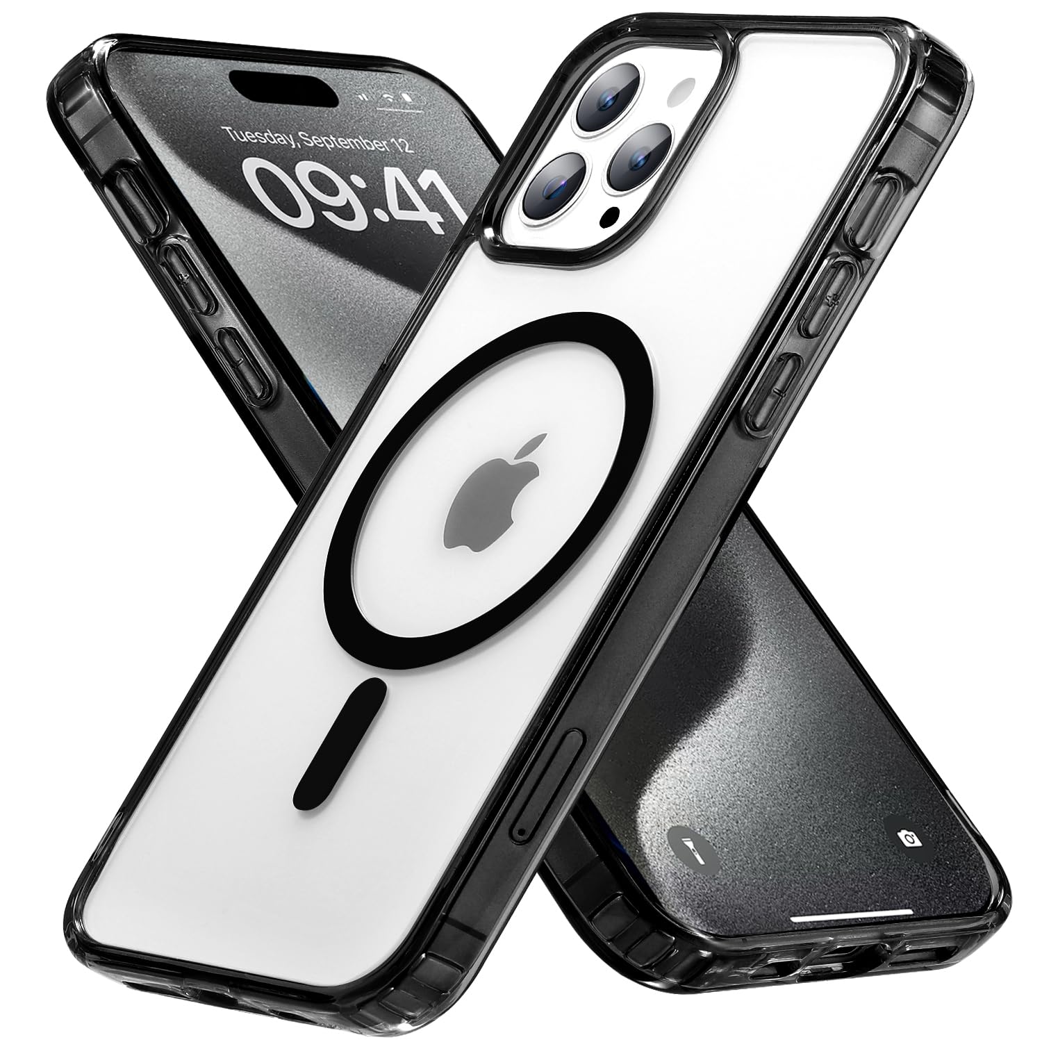 Gyizho Magnetic Case For Iphone 15 Pro Max Case, [Military Grade Drop Tested] [Compatible With Magsafe] Slim Protective Cover, N