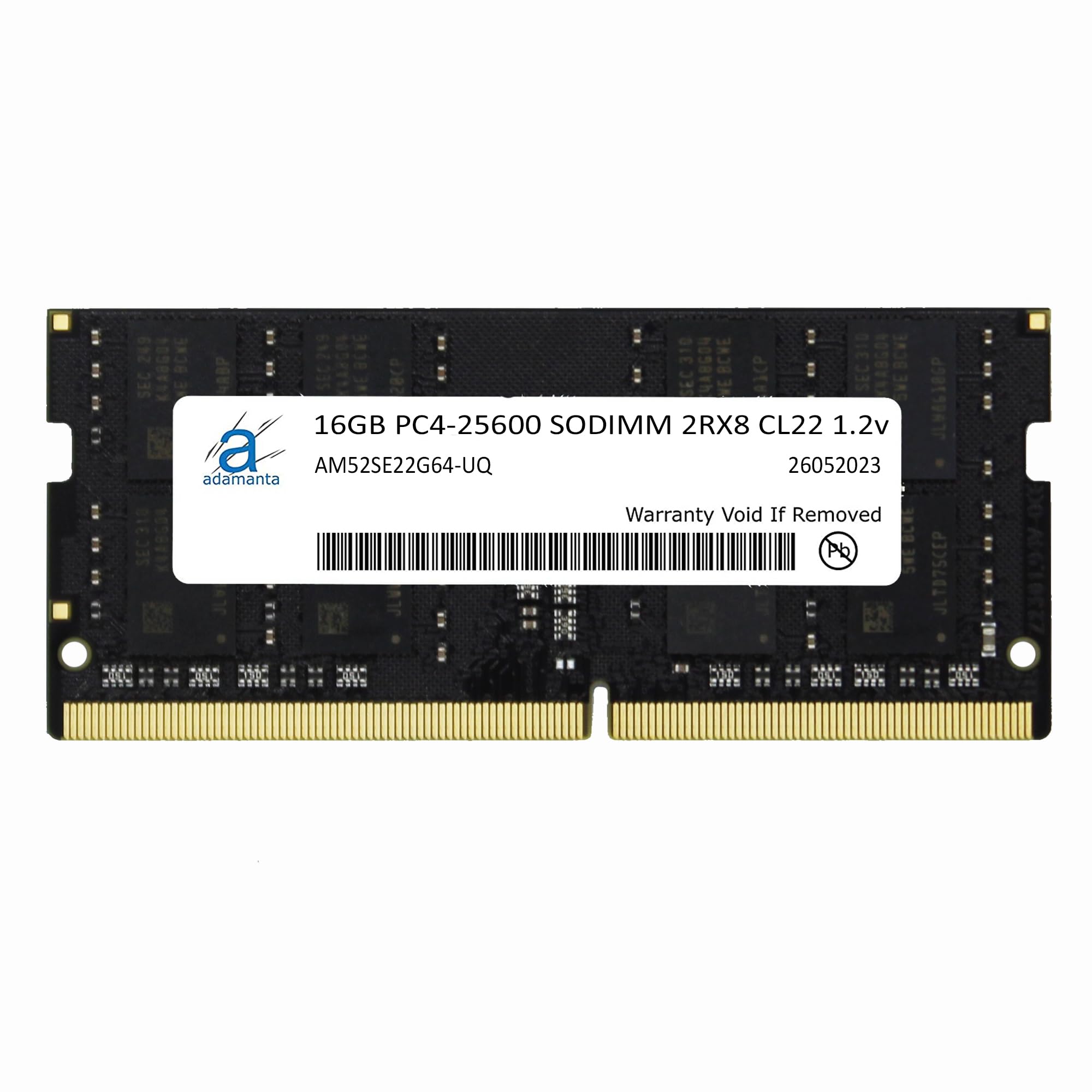 Adamanta 16Gb (1X16Gb) Ddr4 3200Mhz (Or 2933Mhz Or 2666Mhz Or 2400Mhz Or 2133Mhz) Pc4 25600 Sodimm Samsung Ic 2Rx8 Cl22 1.2V Non