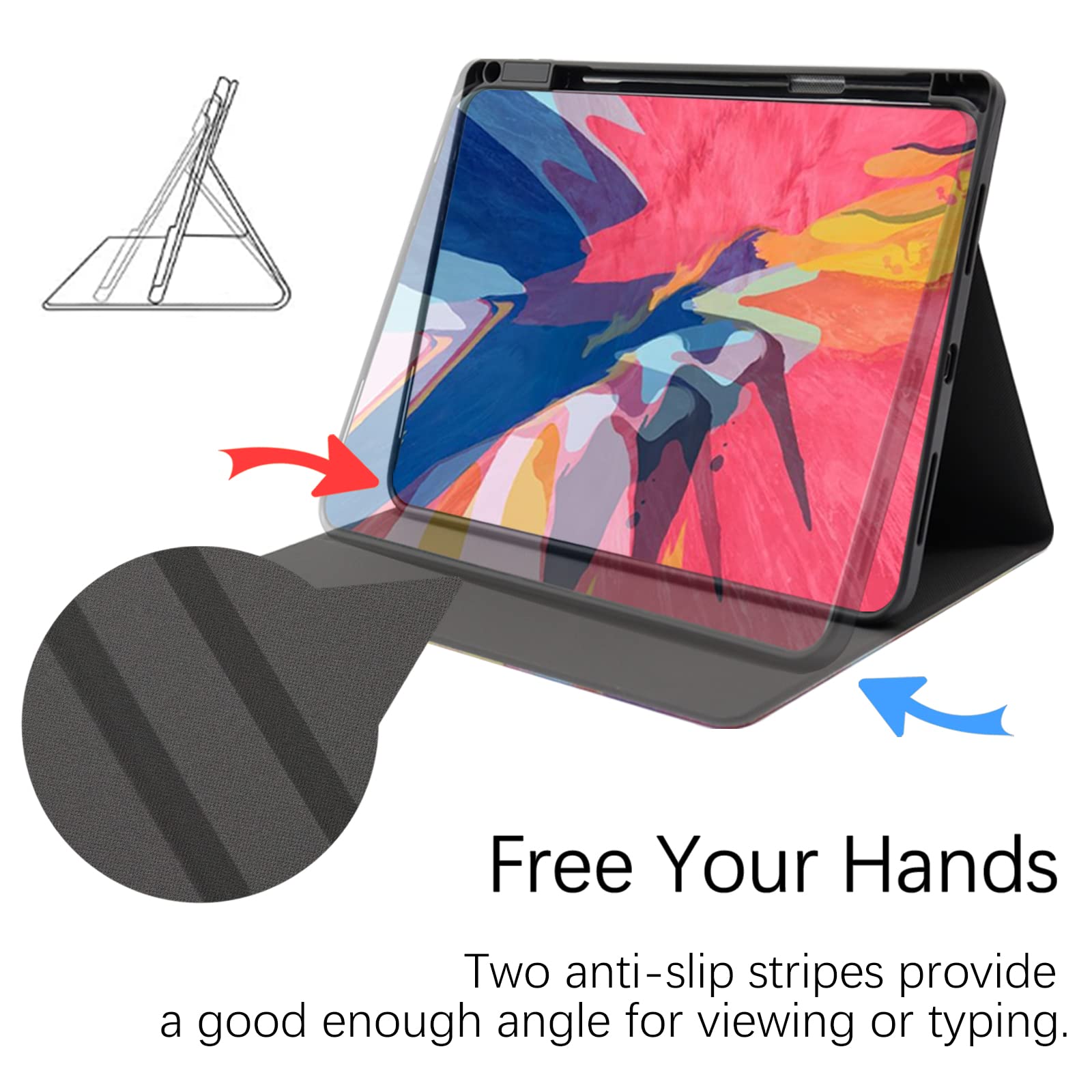 Berkin Arts Ipad 7/8/9Th Generation Case/Ipad Air 3Rd Generation Case (10.5 Inch) Case 2019/2020/2021 Folio Premium Leather Cove