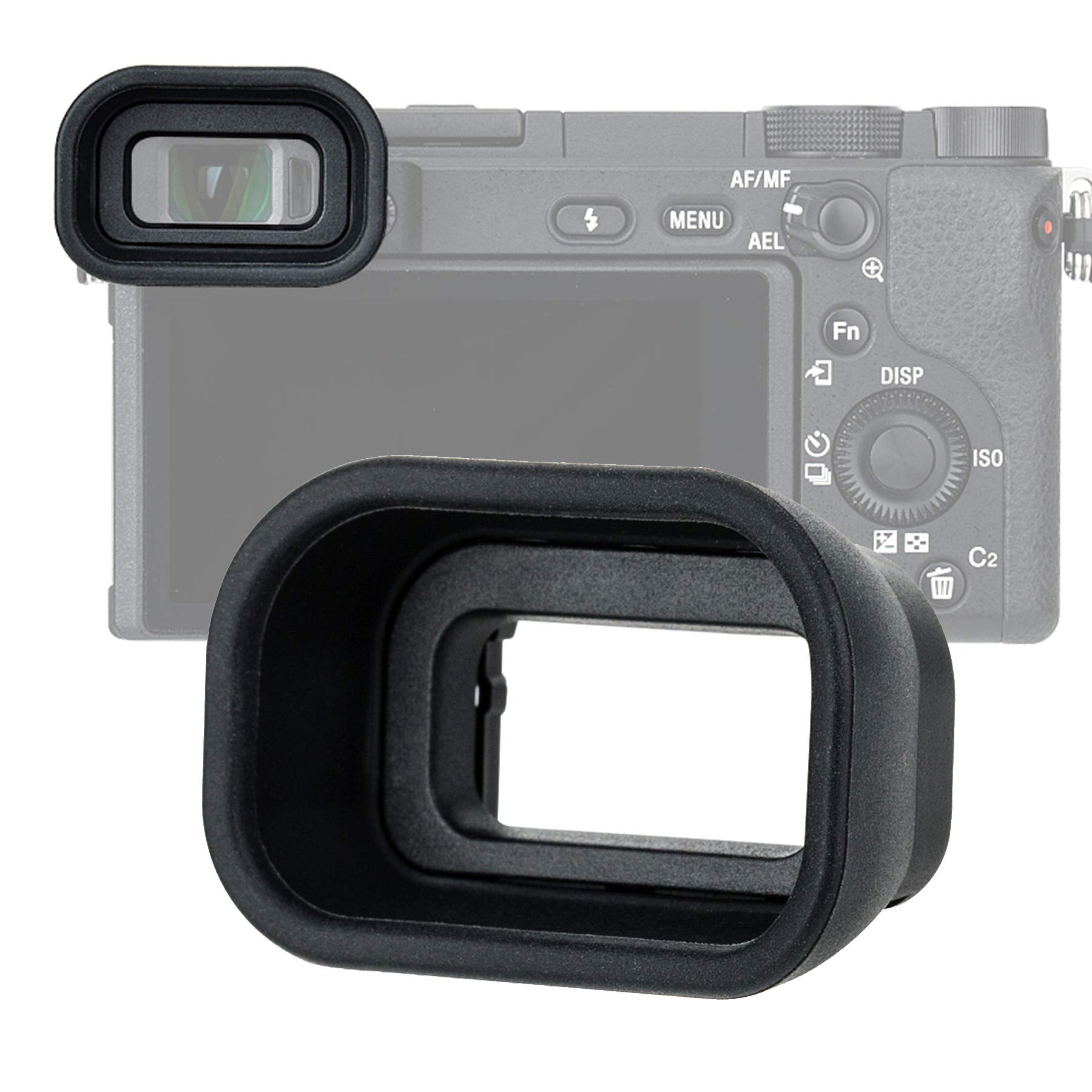 JJC KIWIFOTOS Ergonomic Long Camera Eye Cup for a6600 a6500 a6400, a6600 Eyecup, a6500 Eyecup, a6400 Eyecup, a6600 Eye Piece, Vi