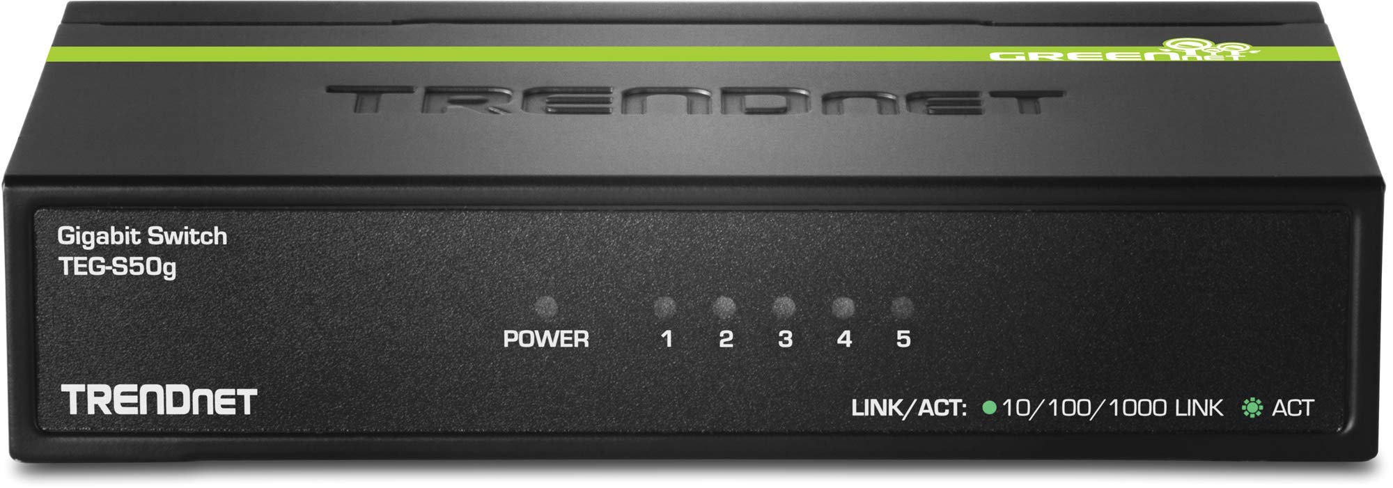 Trendnet 5 Port Unmanaged Gigabit Greennet Desktop Metal Switch, Ethernet Network Switch, 5 X Gigabit Ports, Fanless, 10 Gbps Sw