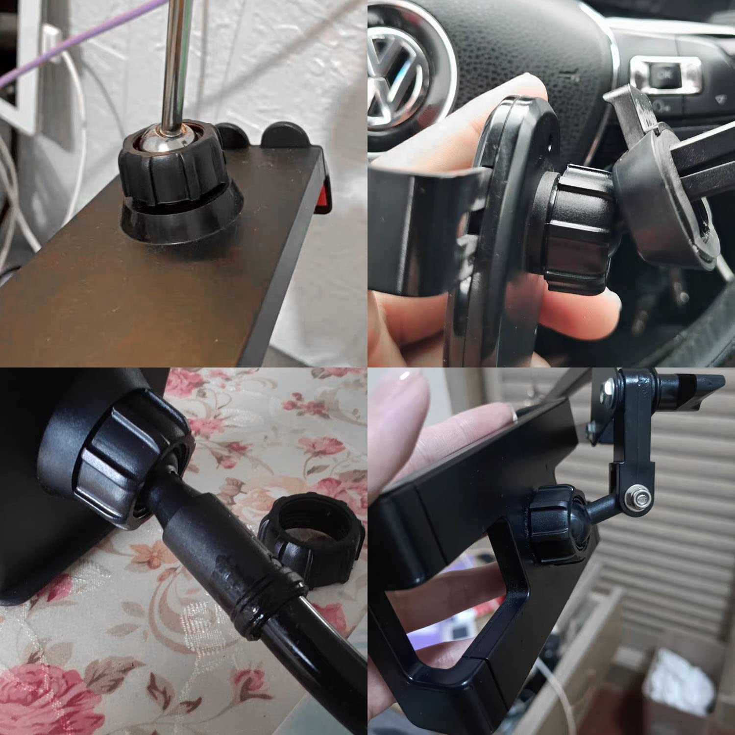 Tightening Ring For 17Mm Ball Joint Fixed Adapter Luorng 9Pcs Car Mount Screw On Head Bracket Holder For Phone Air Outlet Handle