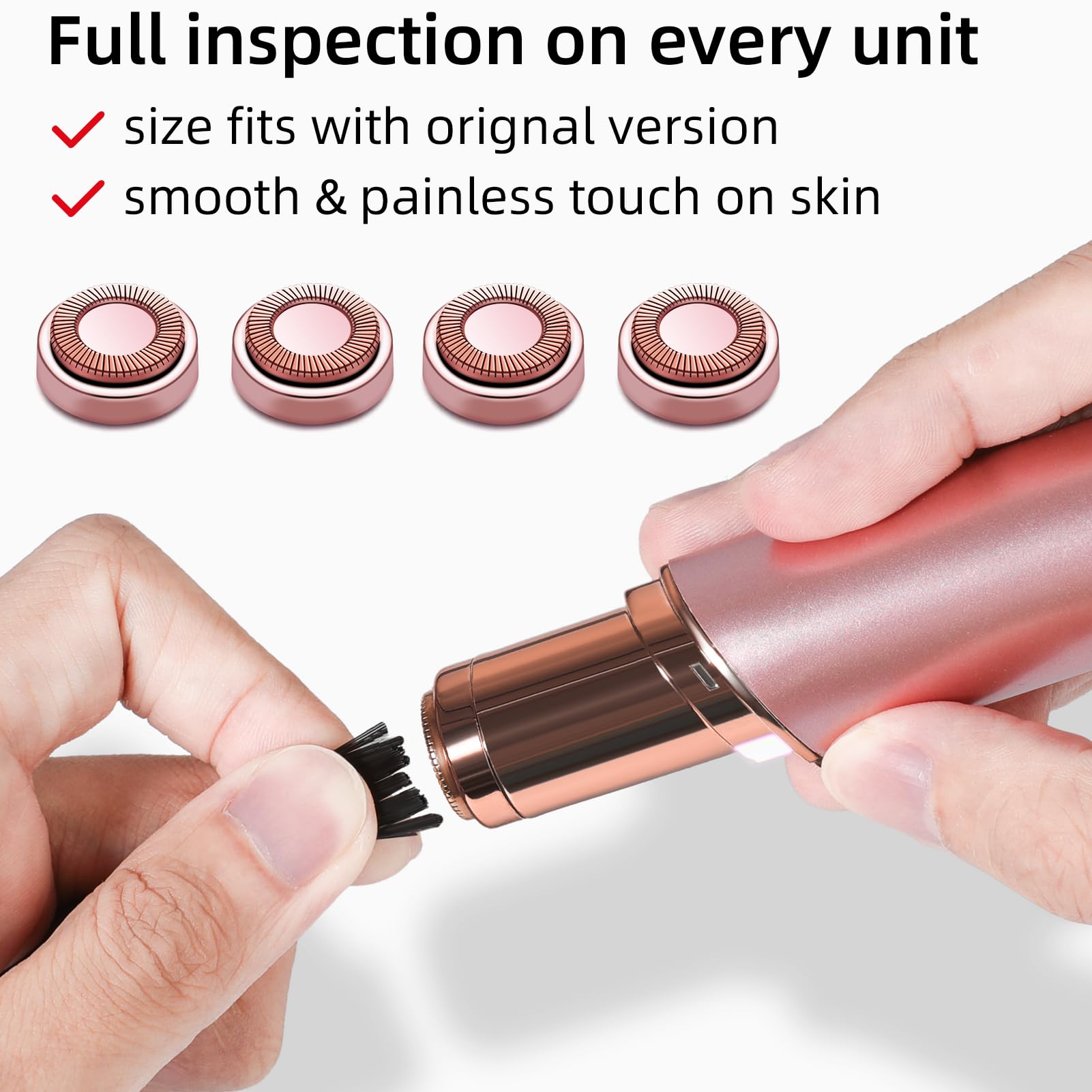 Facial Hair Remover Replacement Heads Gen 1 For Finishing Touch Flawless Facial Hair Removal,Effective Compatible With Flawless