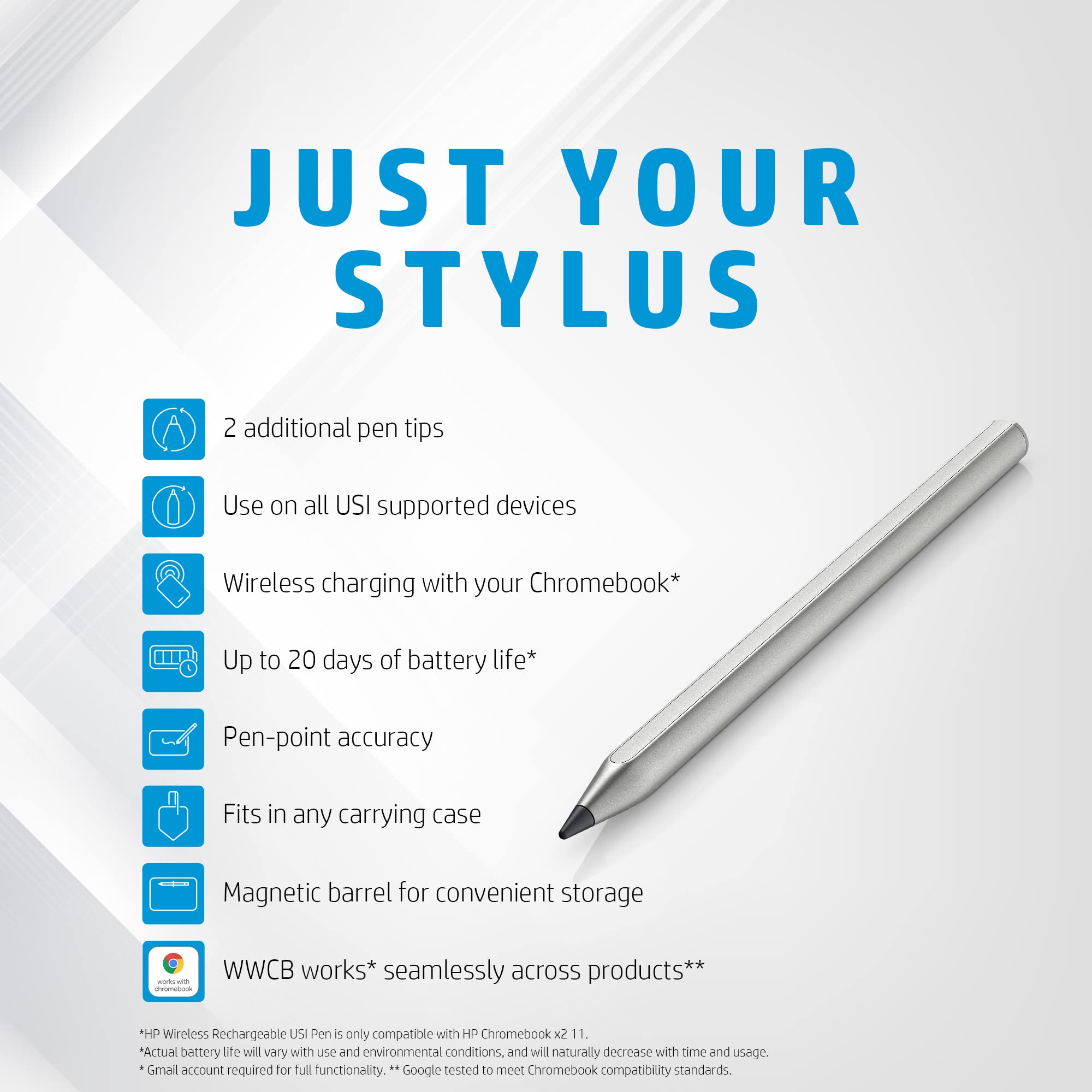 Hp Wireless Rechargeable Usi Pen 1.0 Nsv