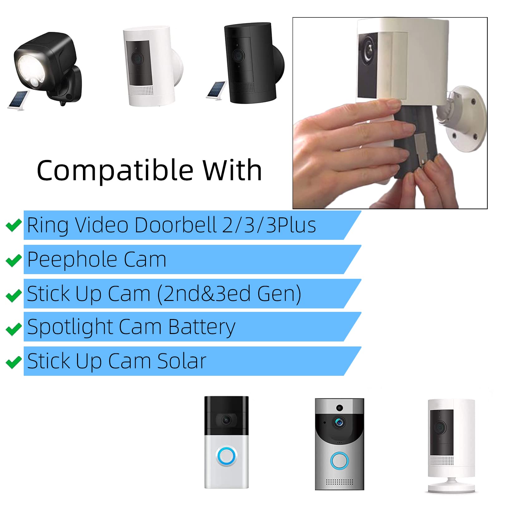 2 Pack 6040Mah Replacement Battery With Charger Station For Ring Doorbell Camera 2/3/4, Spotlight Camera And Stick Up Cam, Recha