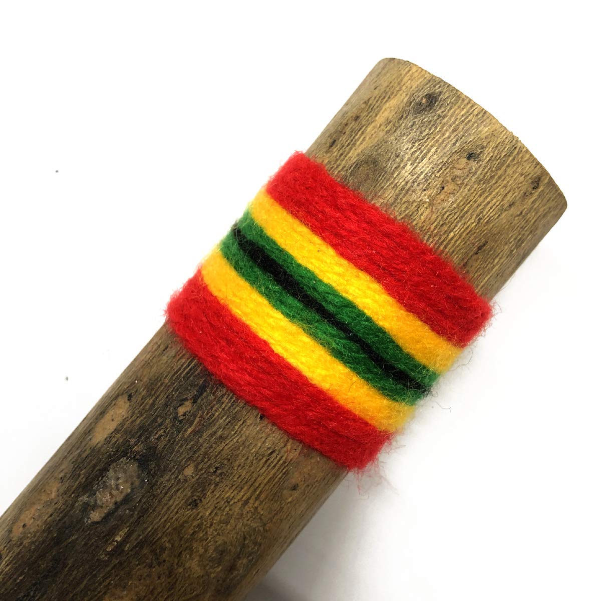 Africa Heartwood Project   40'' Chilean Cactus Rainstick Musical Instrument   Handcrafted Rain Stick Shaker With Rasta Yarn Wrap