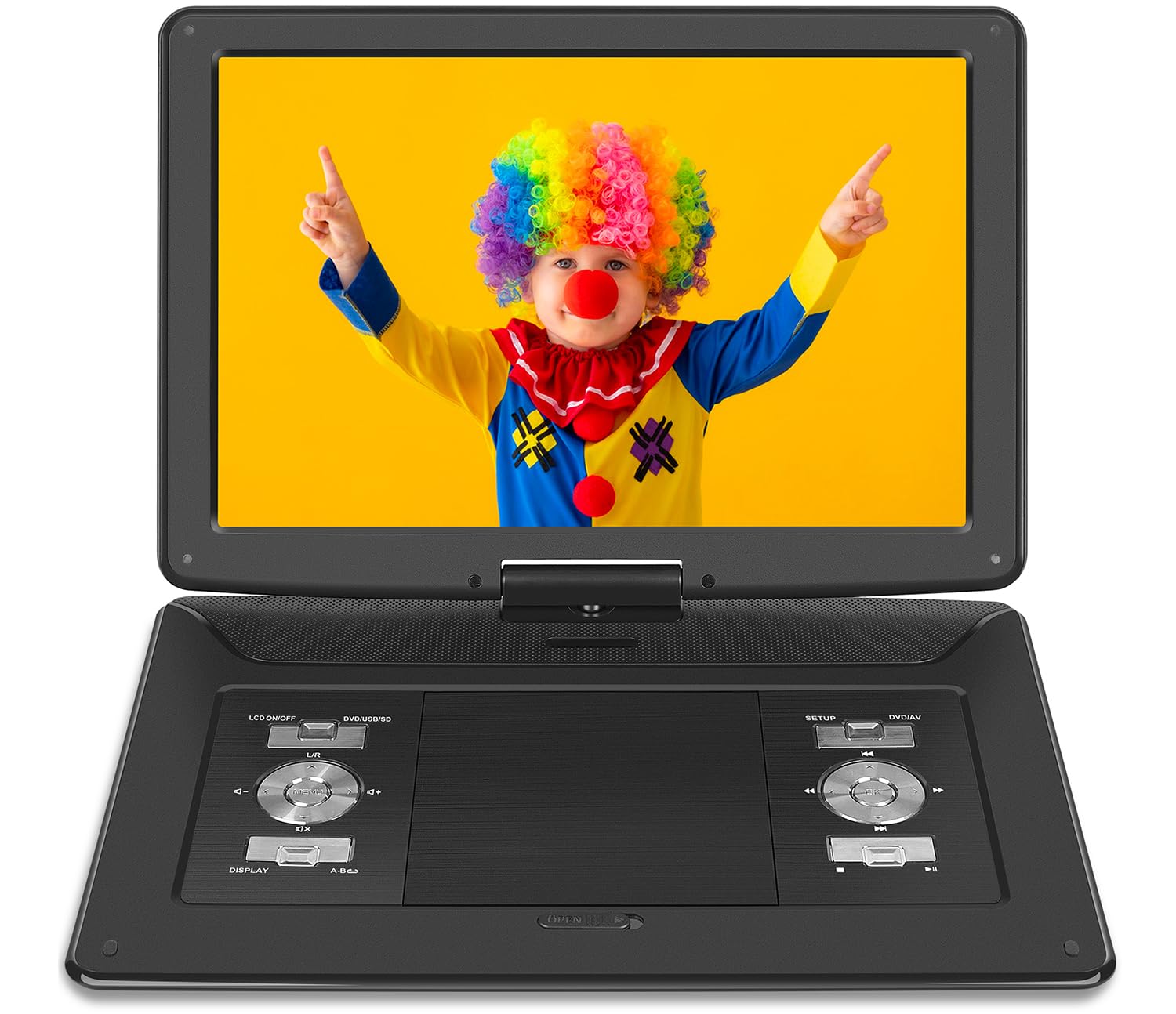 17.9'' Portable Dvd Player With 15.6'' Hd Swivel Large Screen, 6 Hrs 5000Mah Rechargeable Battery Dvd Player Portable With Car C
