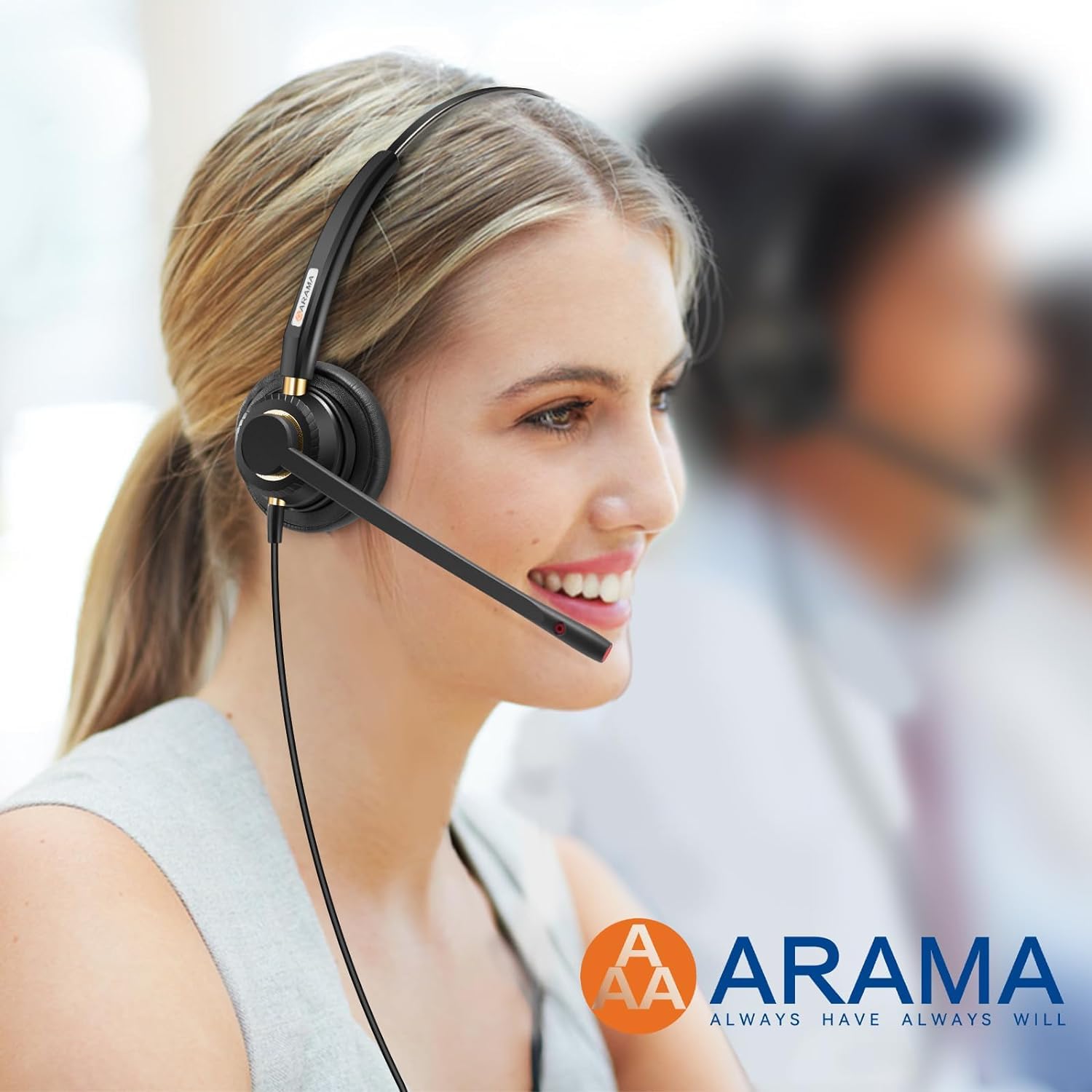 Cell Phone Headset With Microphone Noise Cancelling & In Line Control, 3.5Mm Headset For Iphone Android Pc Laptop Tablet,Computer Wired Headphone For Business Home Call Center Office Skype