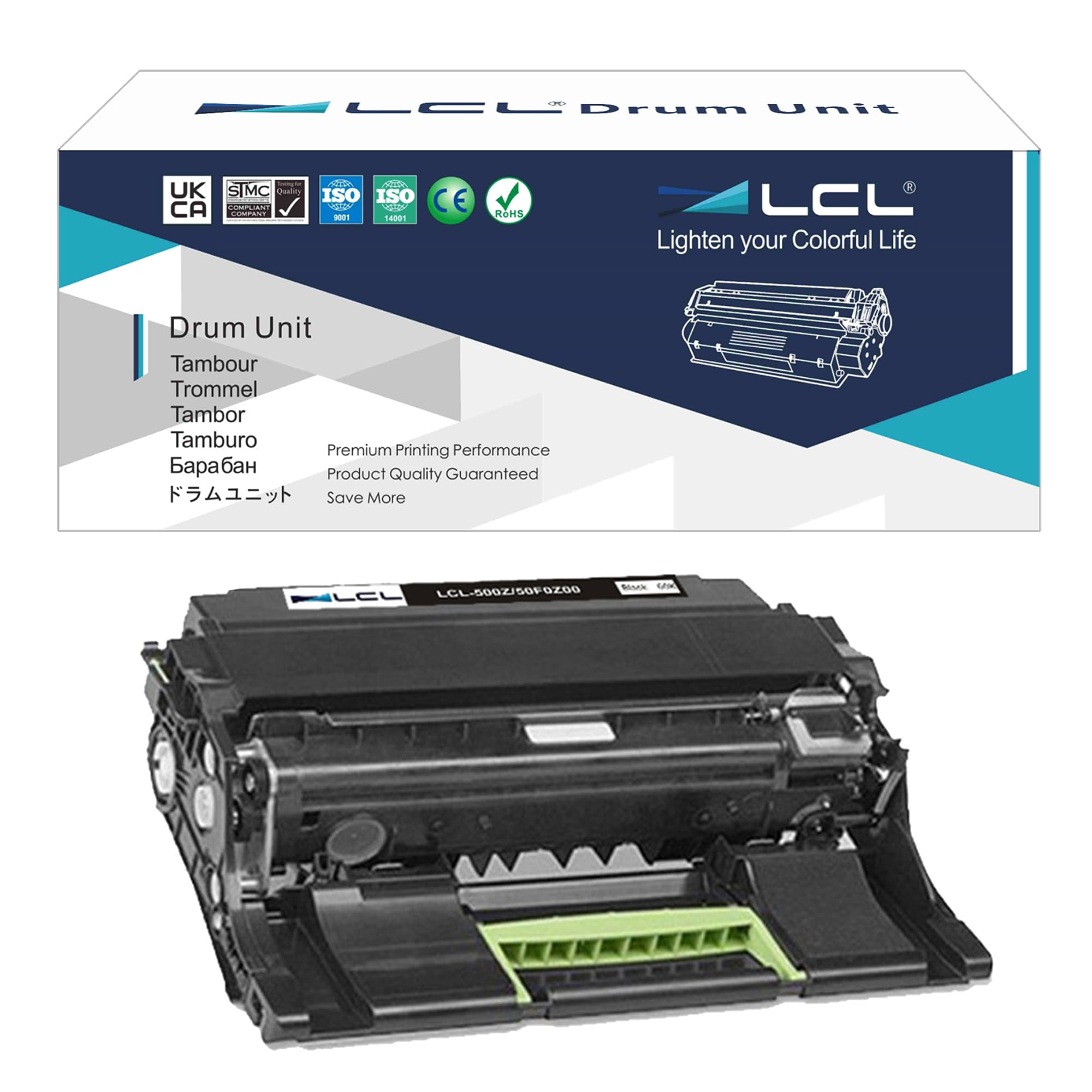 Lcl Remanufactured Drum Unit Replacement For Printer Lexmark 500Z 500Zg 50F0Z00 50F0Z0G Ms310D Ms310Dn Mx310Dn Ms410D Ms410Dn Mx