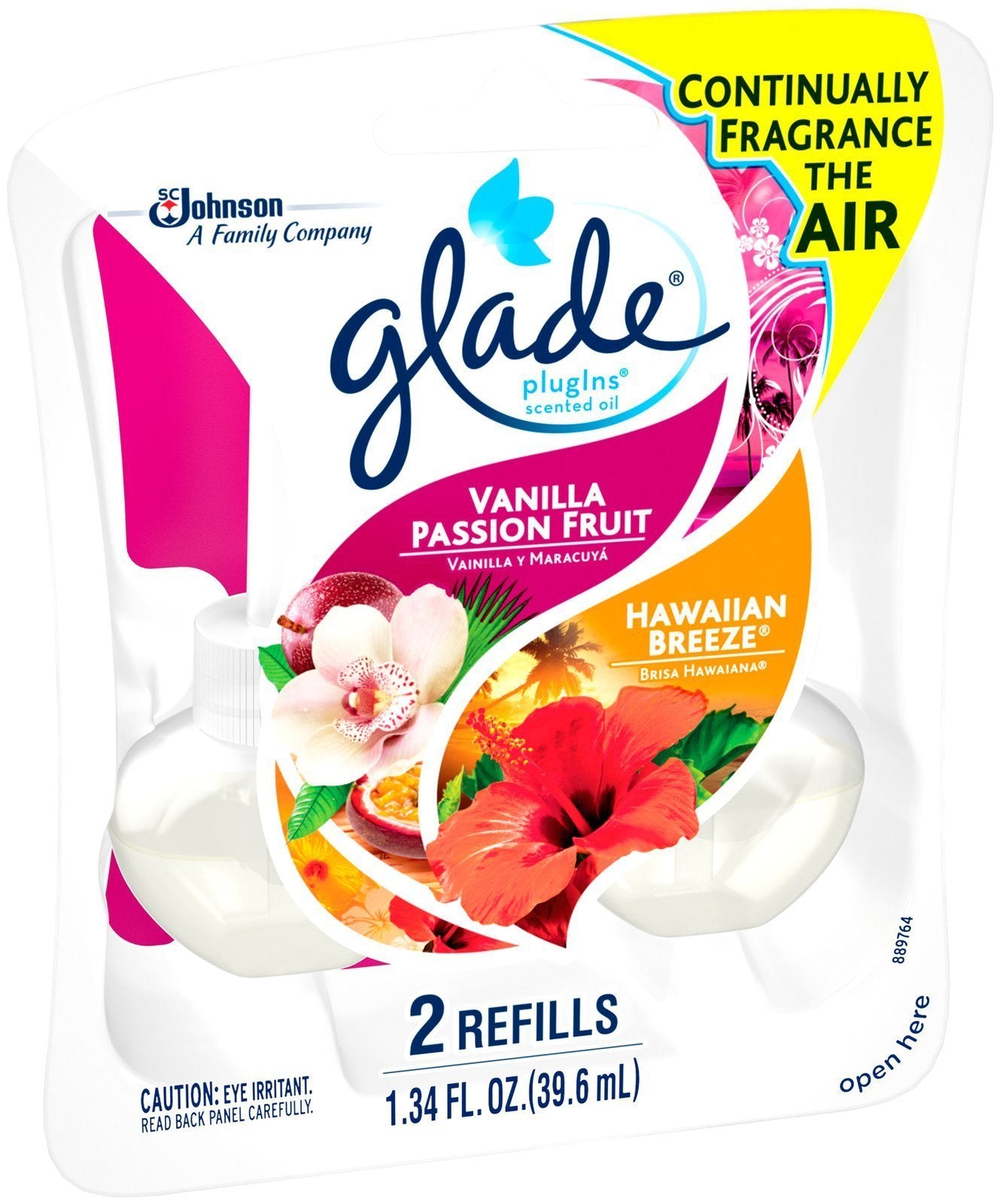 Glade Plugins Scented Oil Lasting Impressions Refillls - Fruits And Vanilla - 1.34 Fl Oz