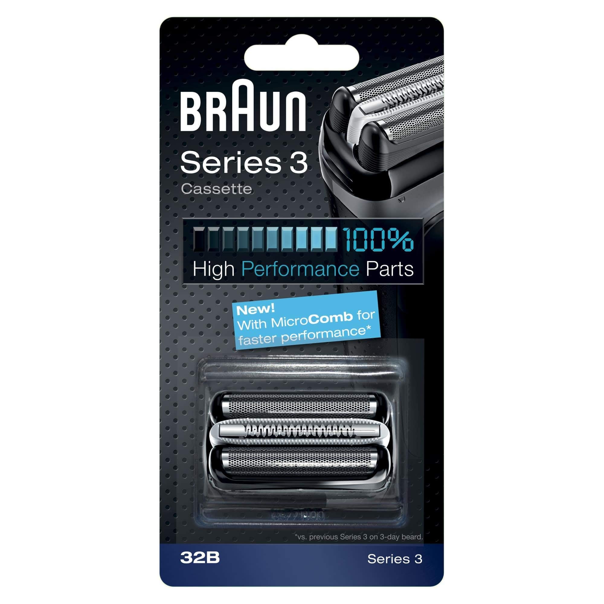 Braun Series 3 Pro Skin Electric Shaver Replacement Head   32B   Compatible With Electric Razors 3000S, 3010S, 3040S, 3050Cc, 30
