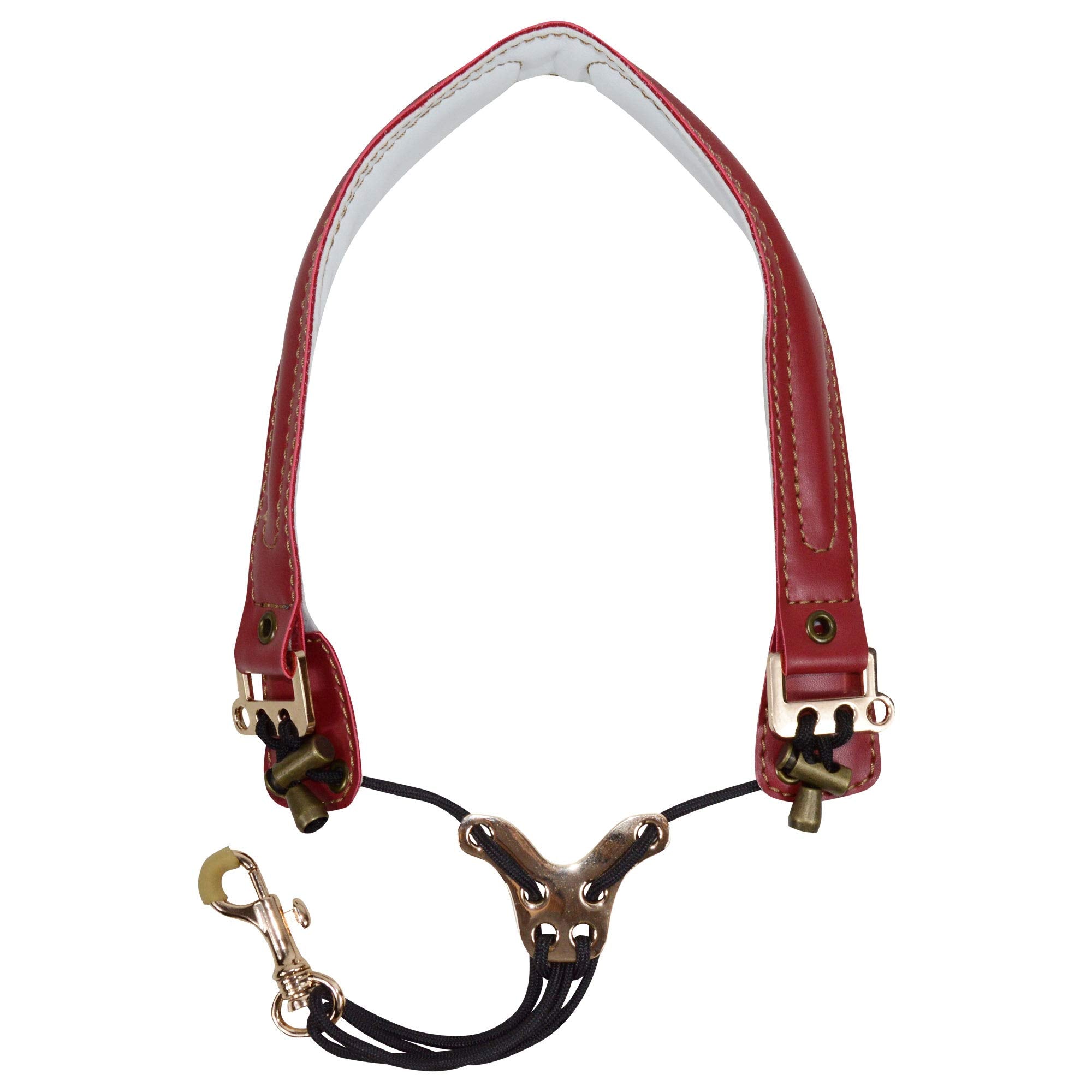 Adorence Leather Saxophone Neck Strap - (Ergonomic, Breathable, Metal Swivel Snap Hook) Sax Neck Strap For Alto Tenor -Red