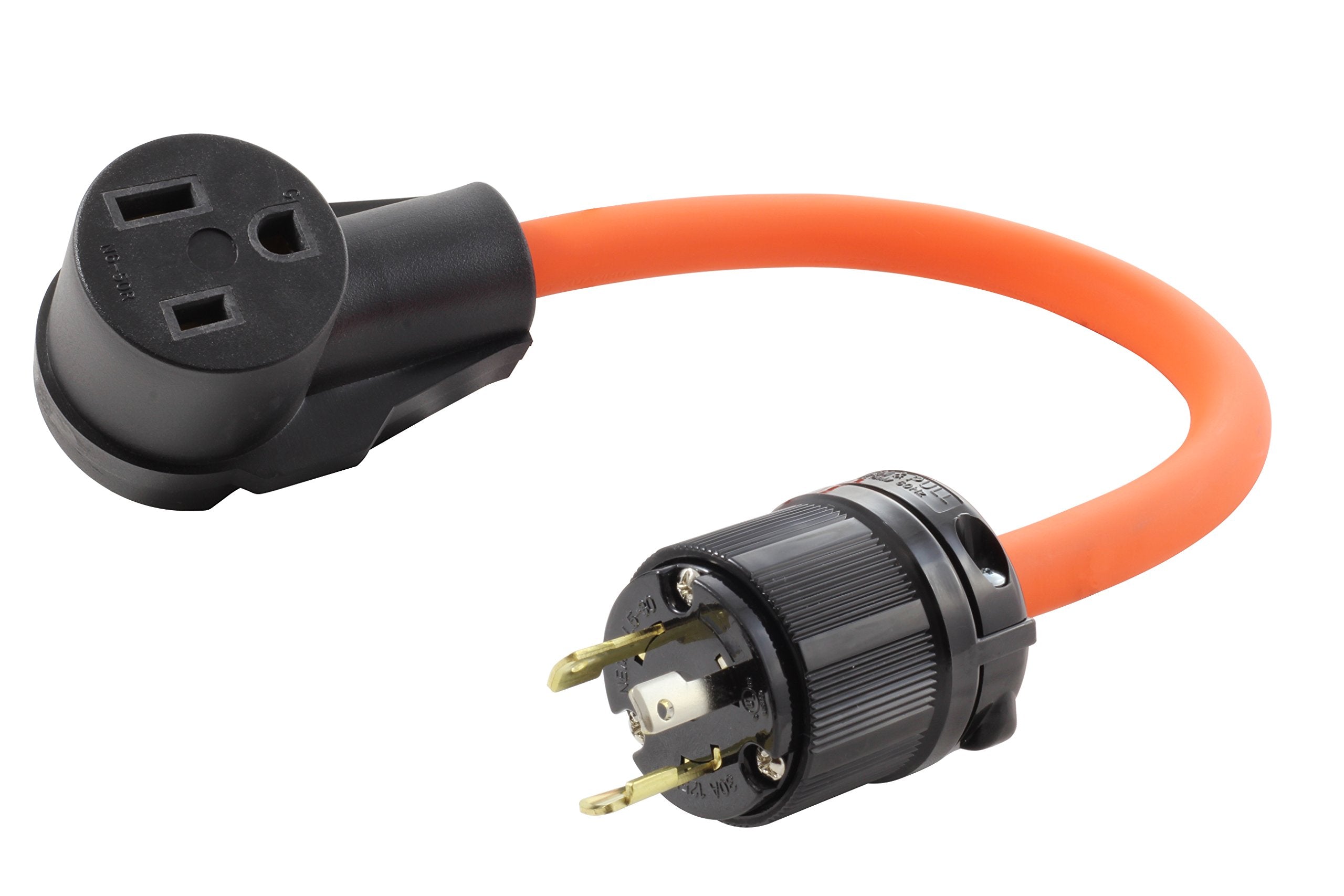 Ac Works 6 50 Welder Adapter (L5 30 30A 125V 3 Prong Locking To 6 50)