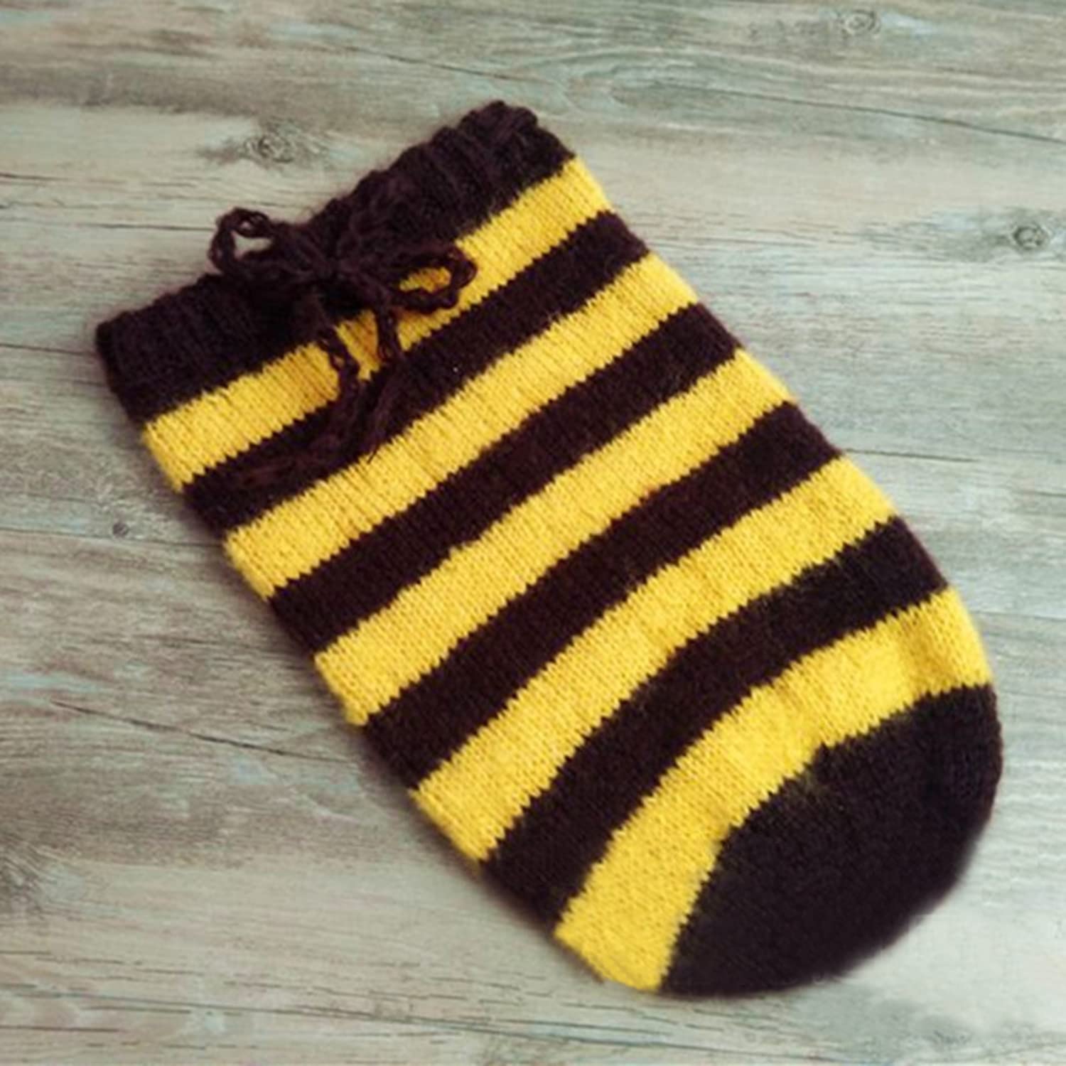 Newborn Photography Props Baby Photo Shoot Outfits Infant Boy Girl Bee Sack Hat