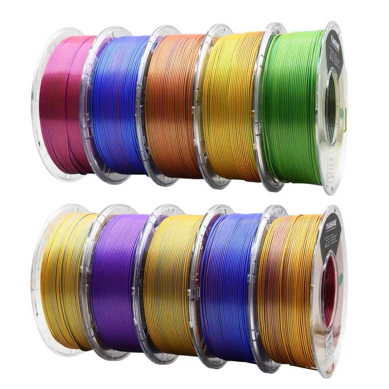 YUANEANG Matte Sunrise Orange PLA 3D Printer Filament 1.75mm, 1kg Spool, Warm Non-Reflective Matte Finish, 0.03mm Precision, Low